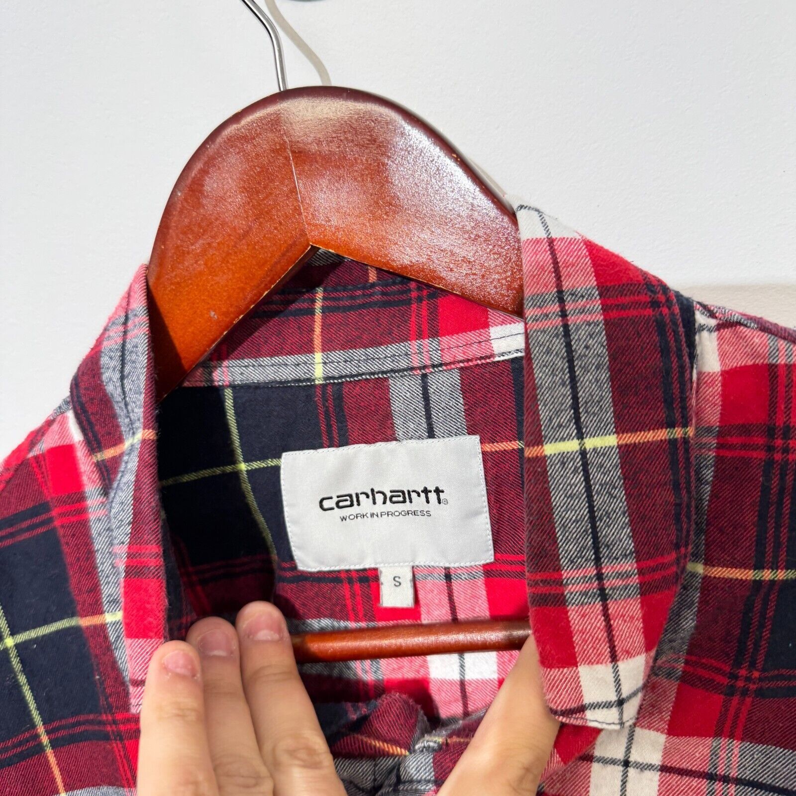 Carhartt × Vintage Carhartt Red Black Cotton Flannel Timberman Jacket Size S Size US S / EU 44-46 / 1 - 6 Thumbnail