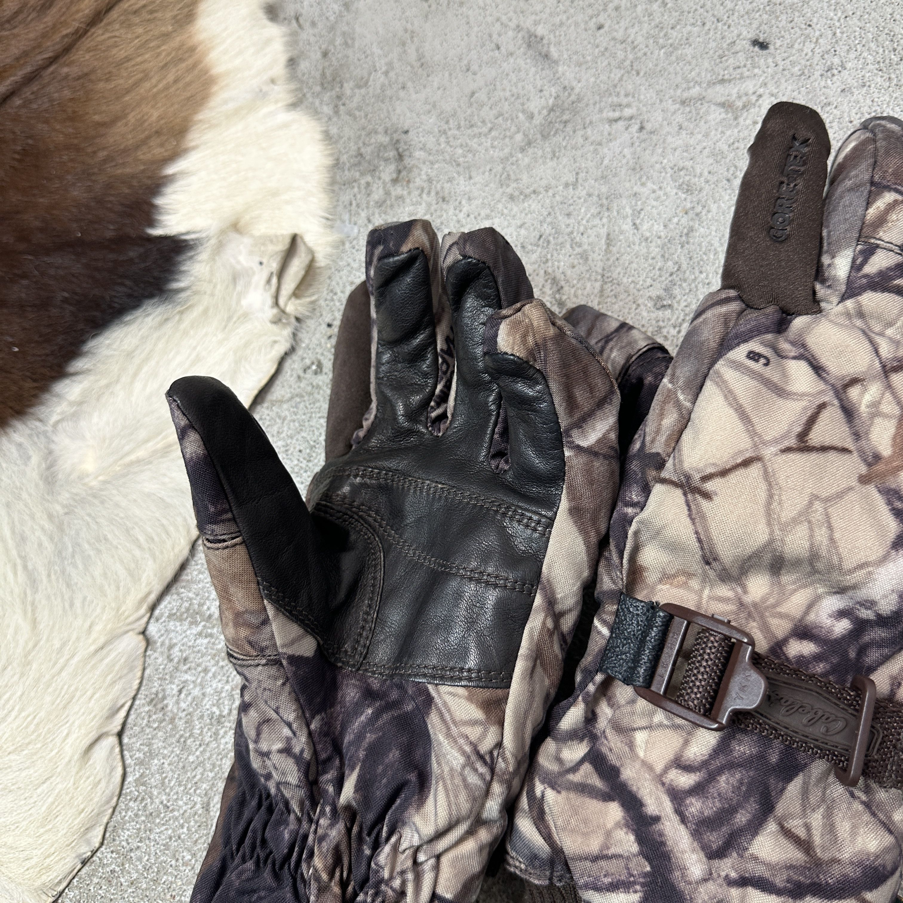 Vintage Vintage Forest Camo Outdoor Goretex Gloves Y2K Size ONE SIZE - 3 Thumbnail