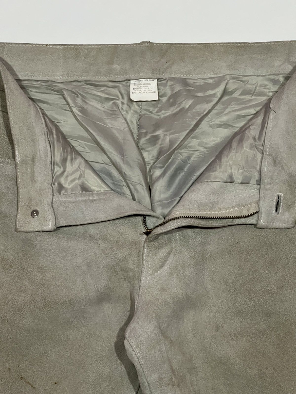 GOODENOUGH 🔥 Good Enough Hiroshi Fujiwara suede Leather GDEH pants Size US 32 / EU 48 - 10 Thumbnail