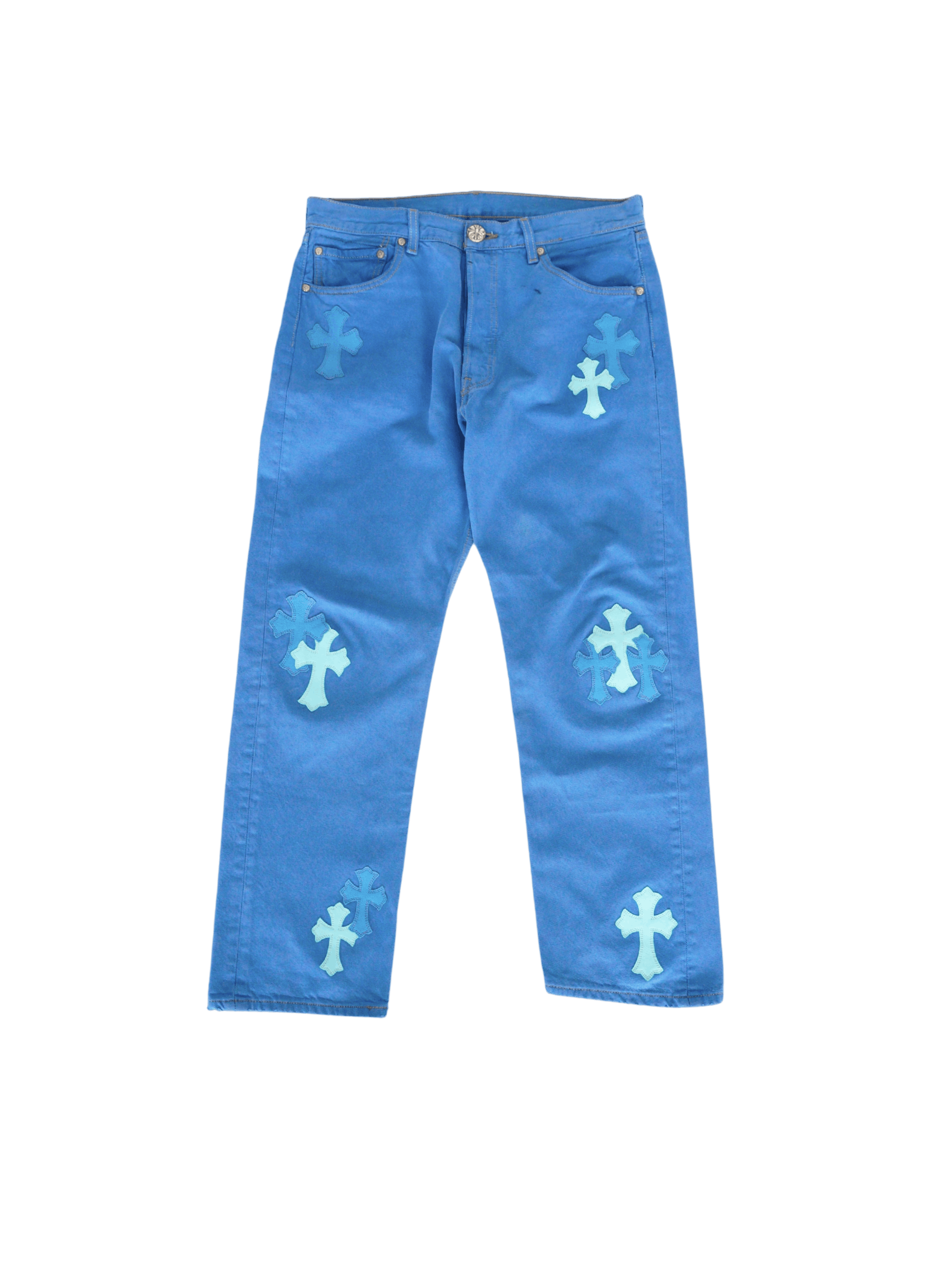 Chrome Hearts Chrome Hearts Levi's 501 London CLB Cross Patch Jeans - 30 Size US 30 / EU 46 - 1 Thumbnail