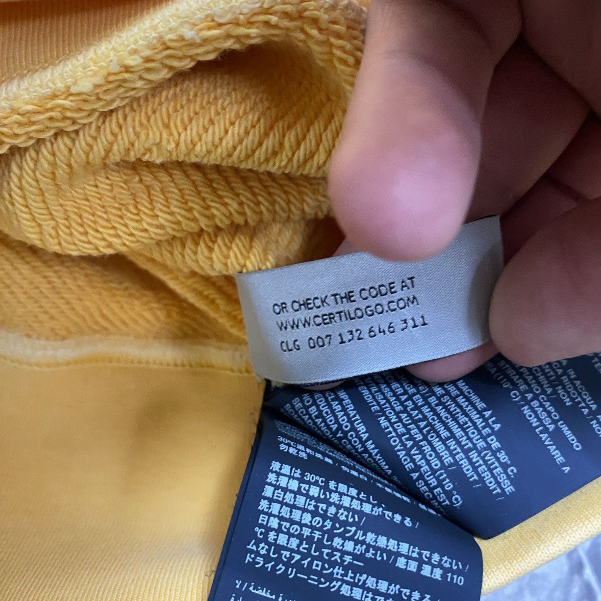 Palm Angels Palm Angels Sweatshirt Big logo Yellow Size US S / EU 44-46 / 1 - 18 Thumbnail