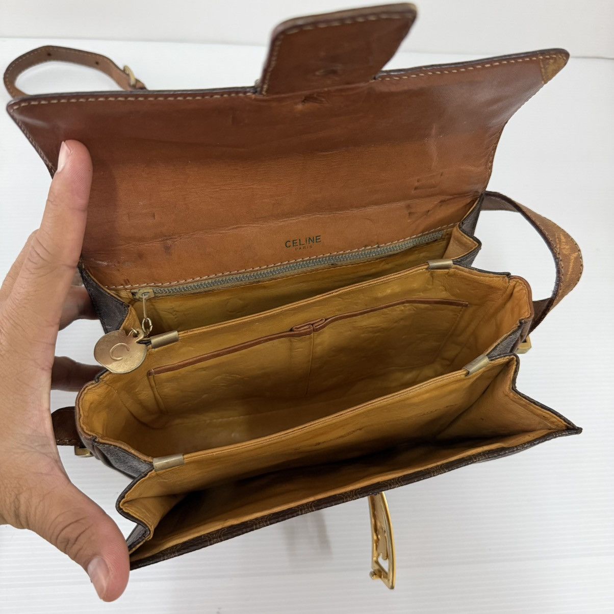 Celine Celine Macadam Box Vintage Sling Bag Size ONE SIZE - 15 Thumbnail