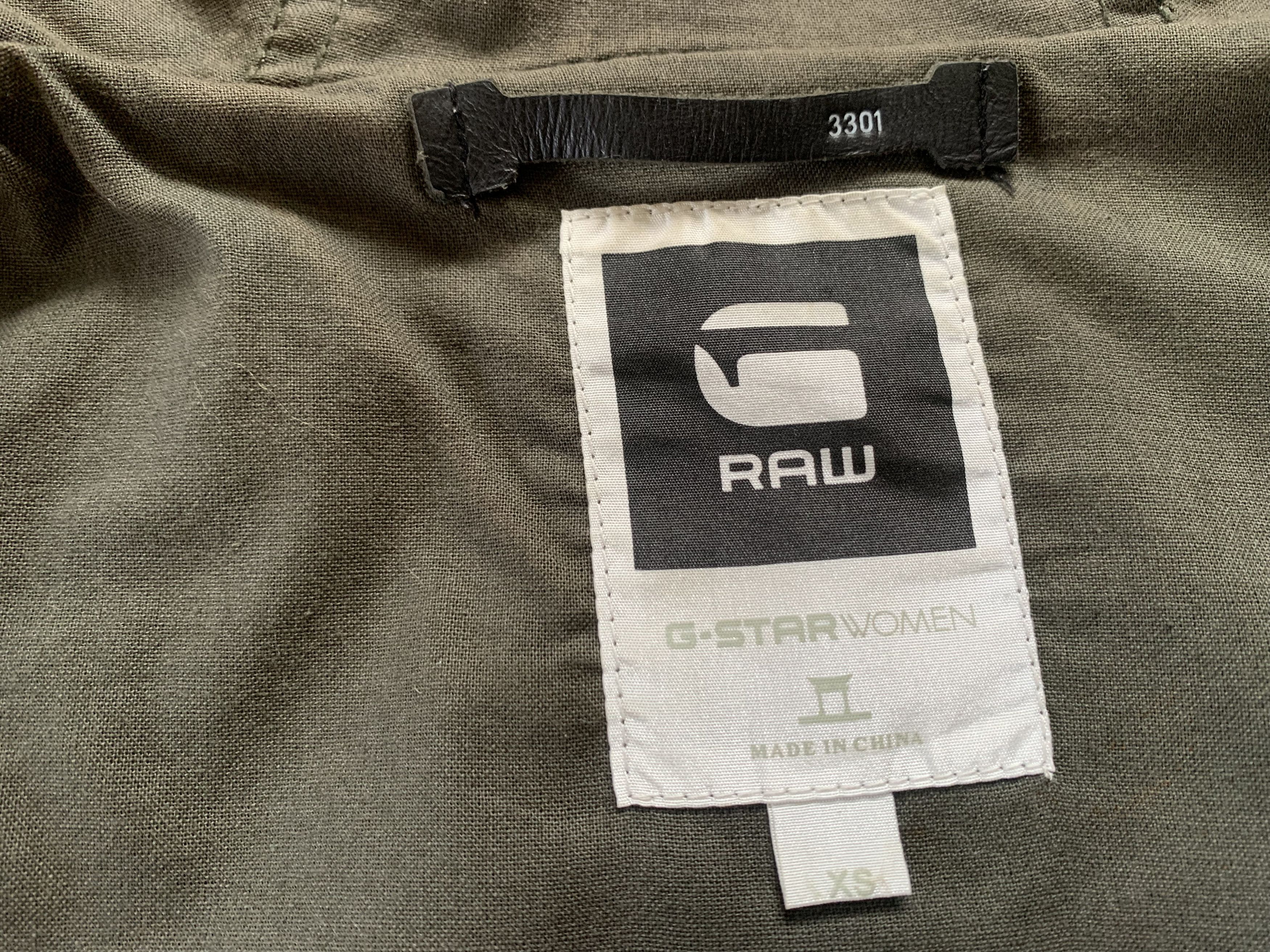 G-Star Womens G Star Raw Legion Parka Khaki Wax Trench Coat Size XS / US 0-2 / IT 36-38 - 7 Thumbnail