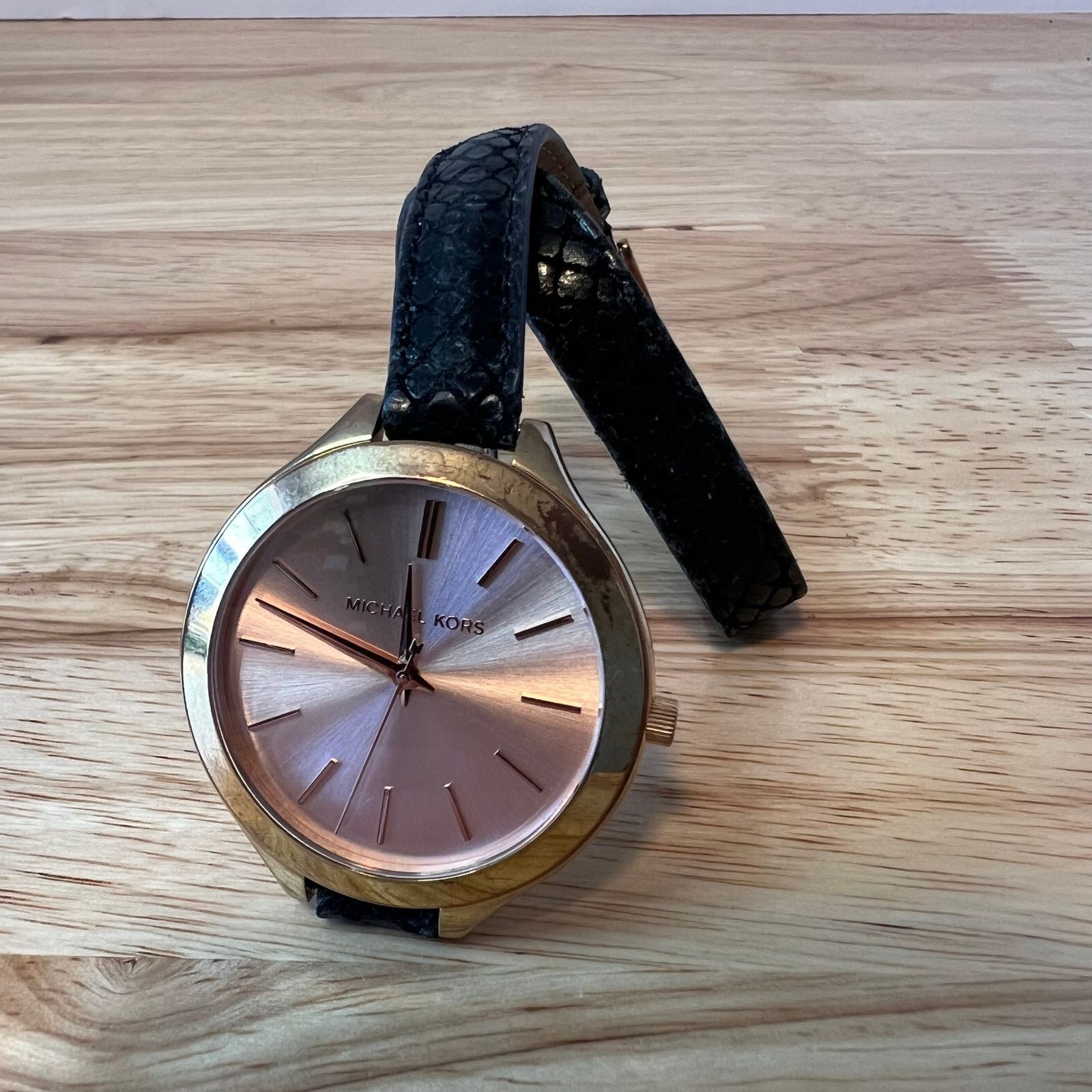 Michael Kors Michael Kors MK-2322 Rose Gold Watch w/Black 
