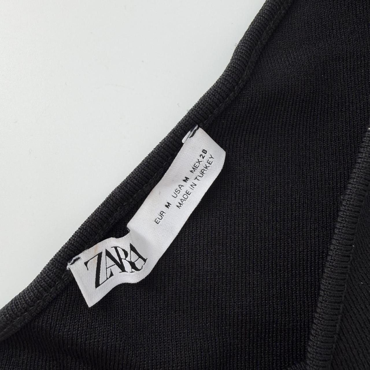 Zara Zara Asymmetrical Black Bodysuit Size Medium Size M / US 6-8 / IT 42-44 - 6 Thumbnail