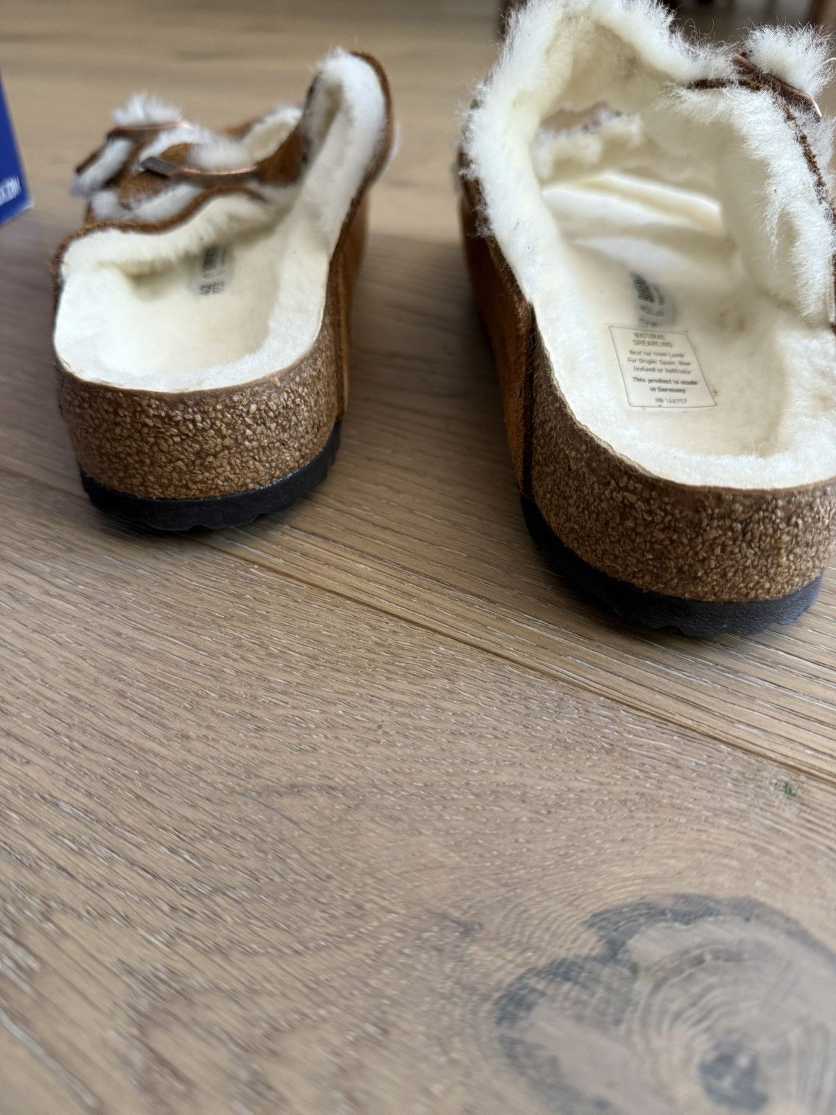 Birkenstock arizona shearling slides unisex brand new