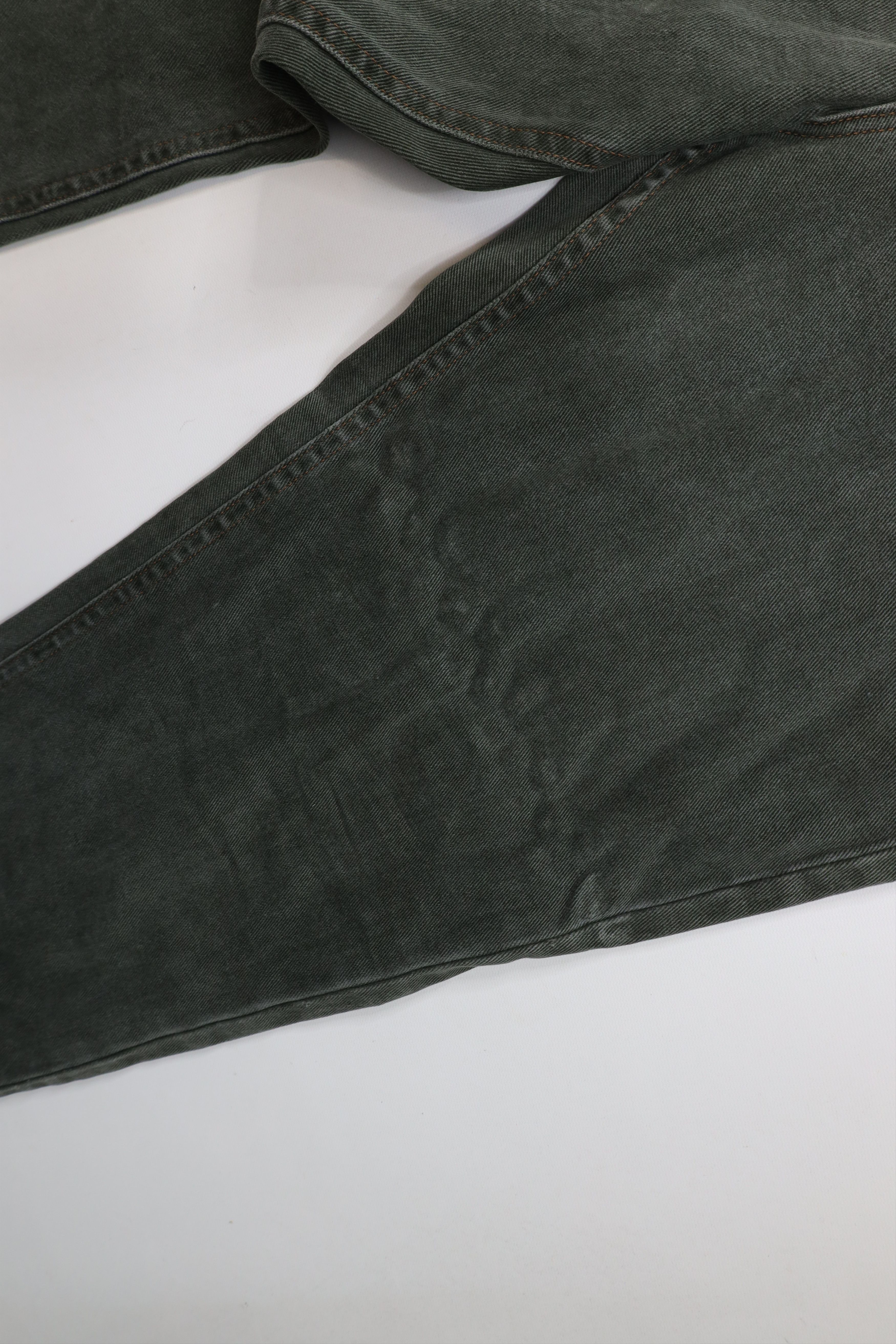 Lee × Vintage Vintage 90s Lee Hand Painted Smiley Face Jeans Green USA Size 36" / US 14 / IT 50 - 6 Thumbnail