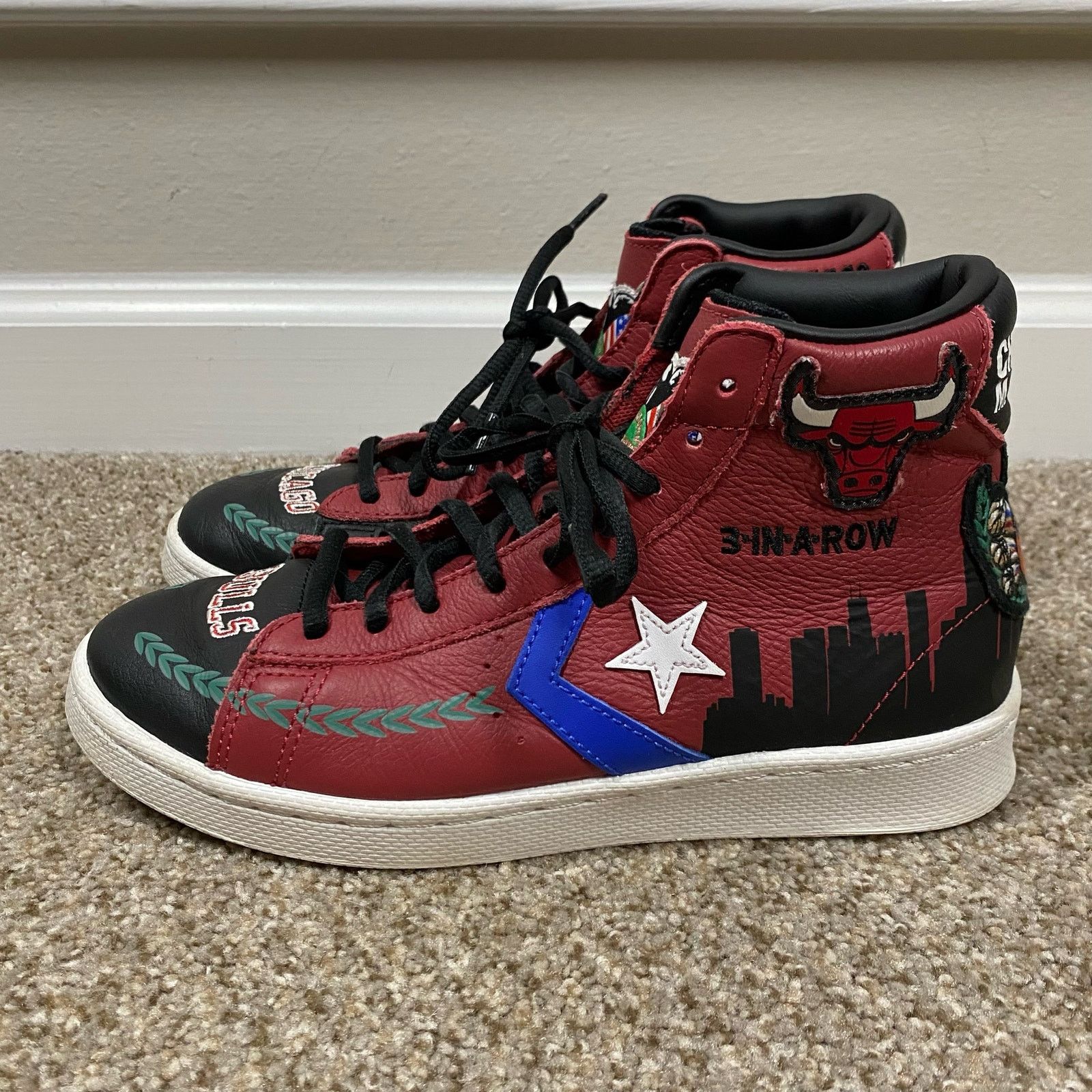 Converse Converse Chinatown Market Pro Leather High Shoes Sz 6.5 | Grailed