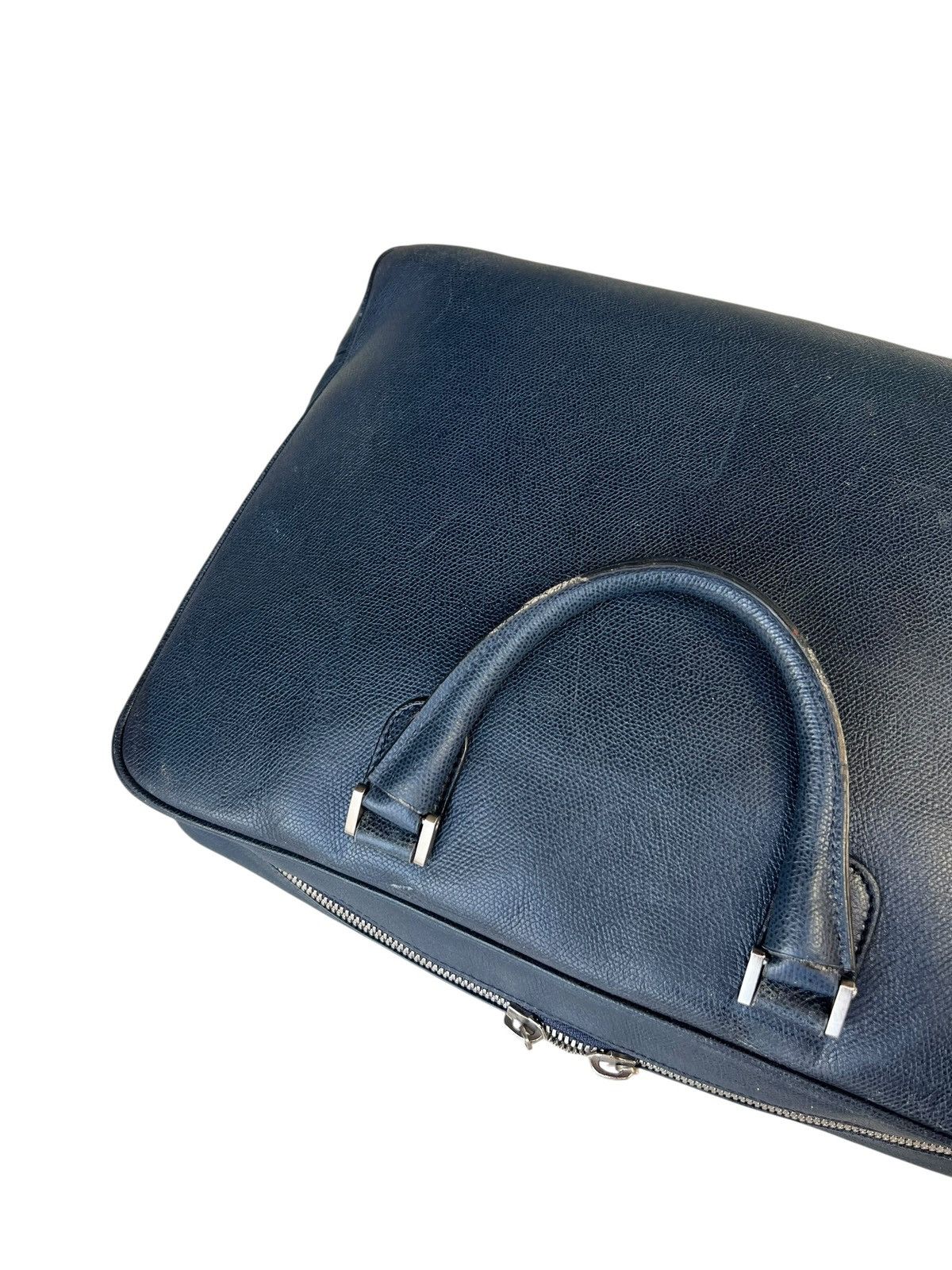 Valextra Avietta Briefcase Valextra Scratches Patina Leather Bag Size ONE SIZE - 18 Thumbnail