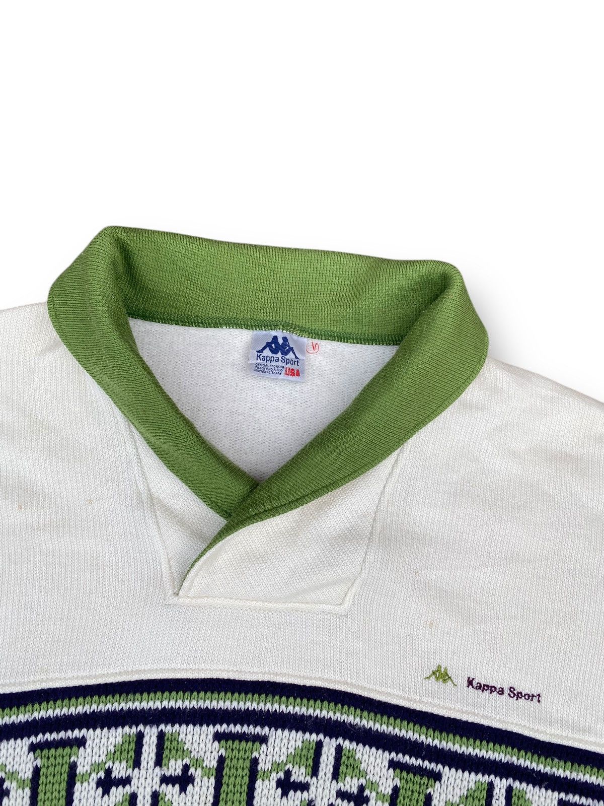 Kappa × Vintage Vintage Kappa Sweatshirt Knitwear Navajo Design. #D7 Size US L / EU 52-54 / 3 - 2 Thumbnail