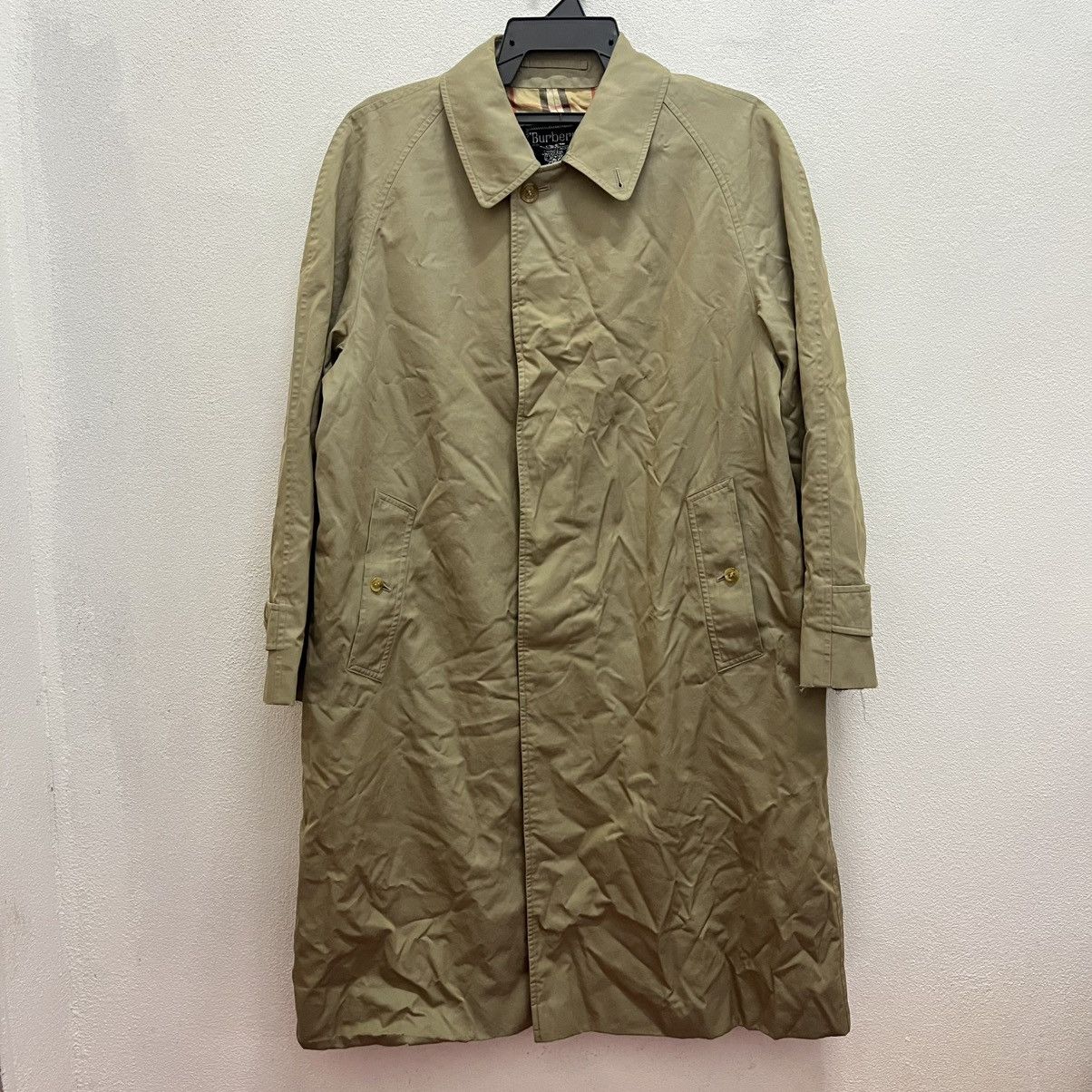Burberry Rare Distressed Vintage Burberrys Nova Check Trench Jacket Size US L / EU 52-54 / 3 - 1 Thumbnail