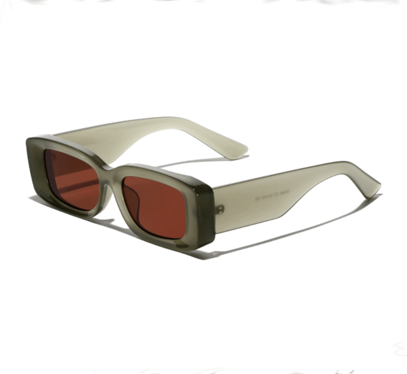 Vintage Vintage Luxury Cat-Eye Square Dull Clear Aviation Sunglasses Size ONE SIZE - 1 Thumbnail
