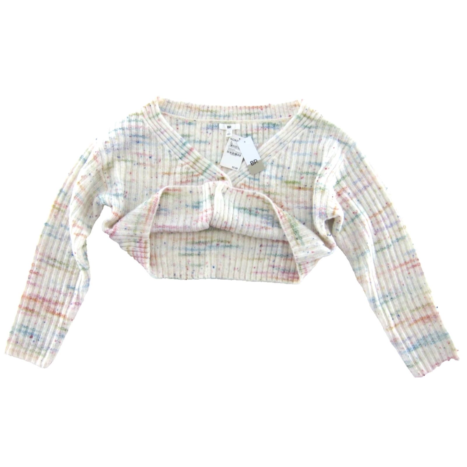 Nordstrom Nordstrom NWT Ivory Space Dye Cropped Cardigan Sweater Small Women Size S / US 4 / IT 40 - 5 Thumbnail