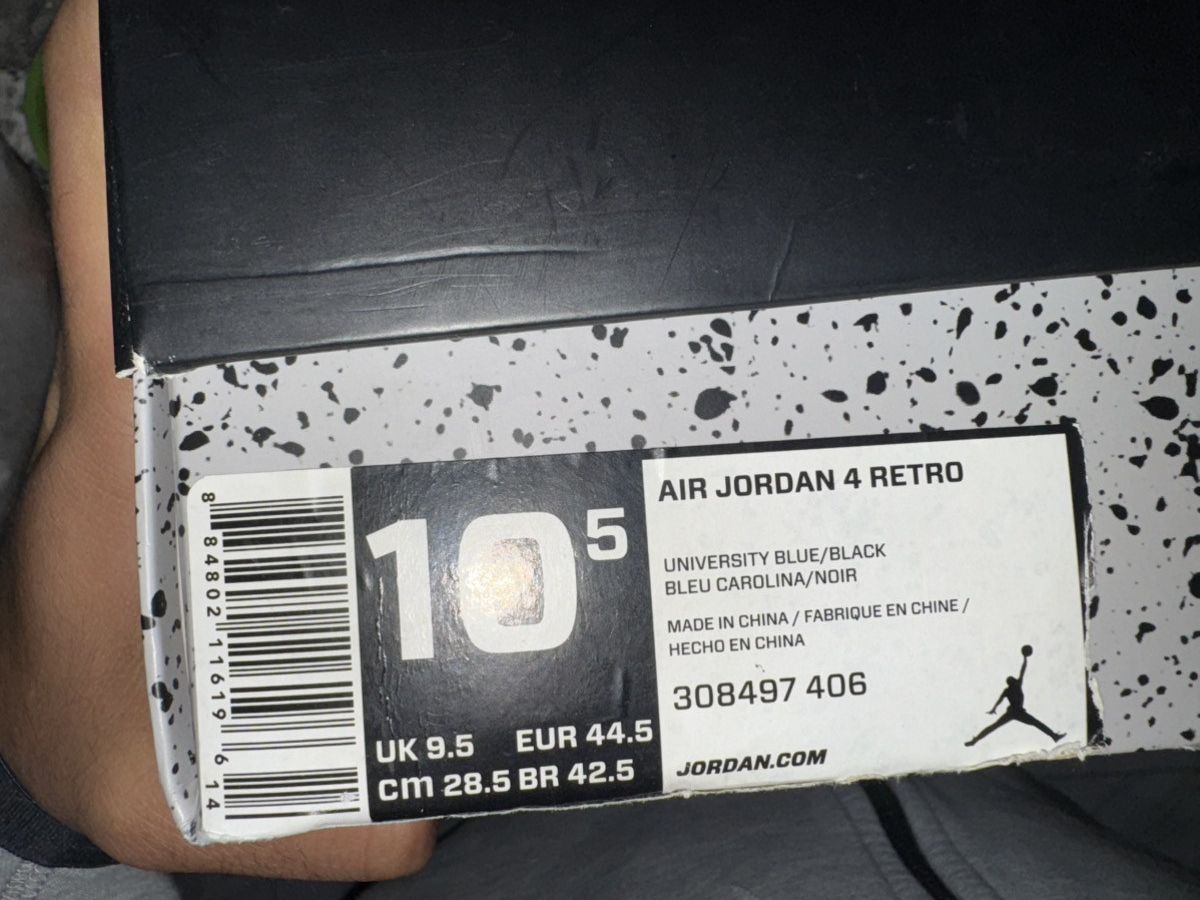 Nike × Travis Scott Nike x Travis Scott Air Jordan 4s Size US 10.5 / EU 43-44 - 6 Thumbnail