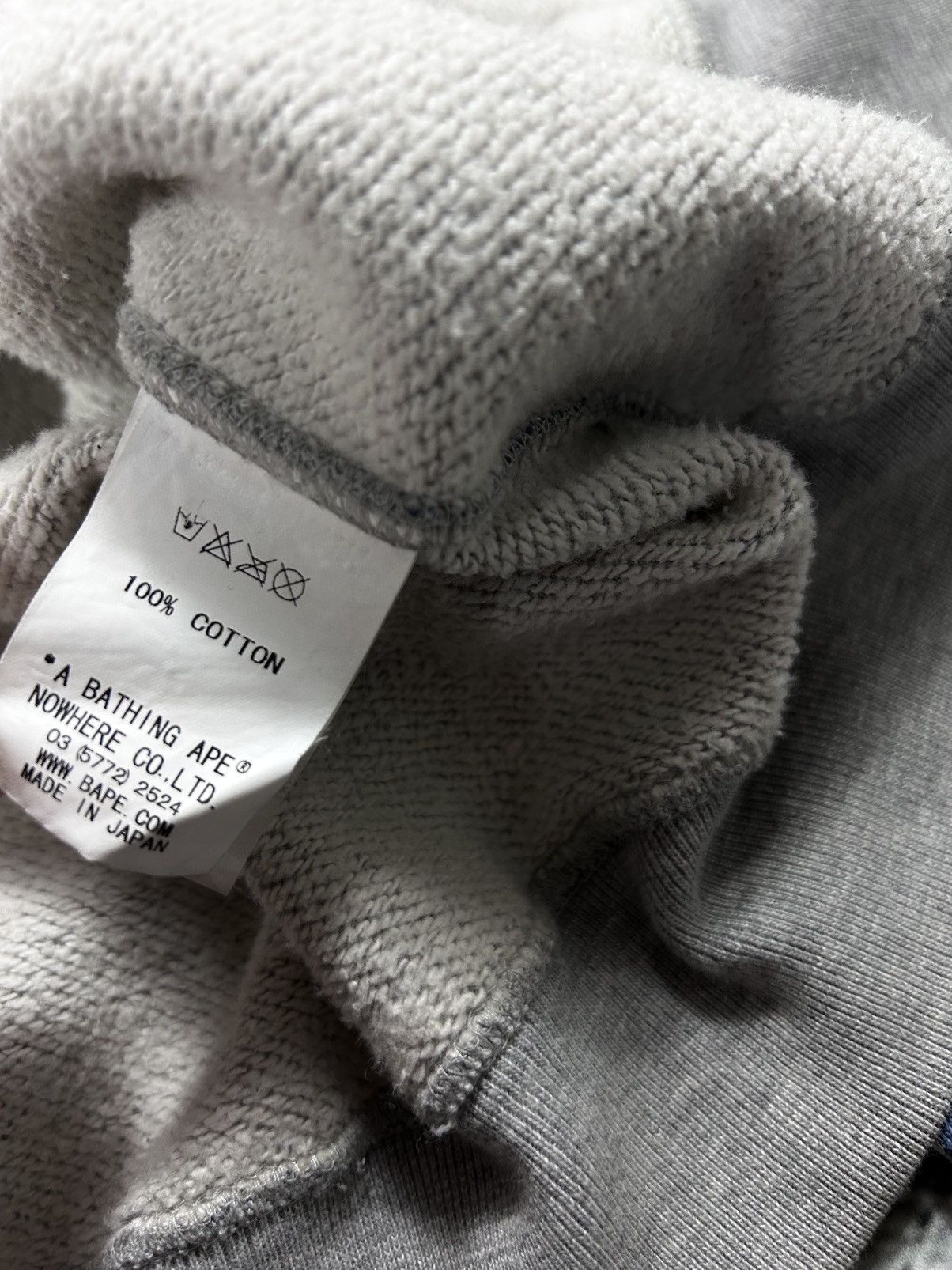 Bape Bape sta zip hoodie grey blue full zip vintage Nigo Era Size US L / EU 52-54 / 3 - 8 Thumbnail