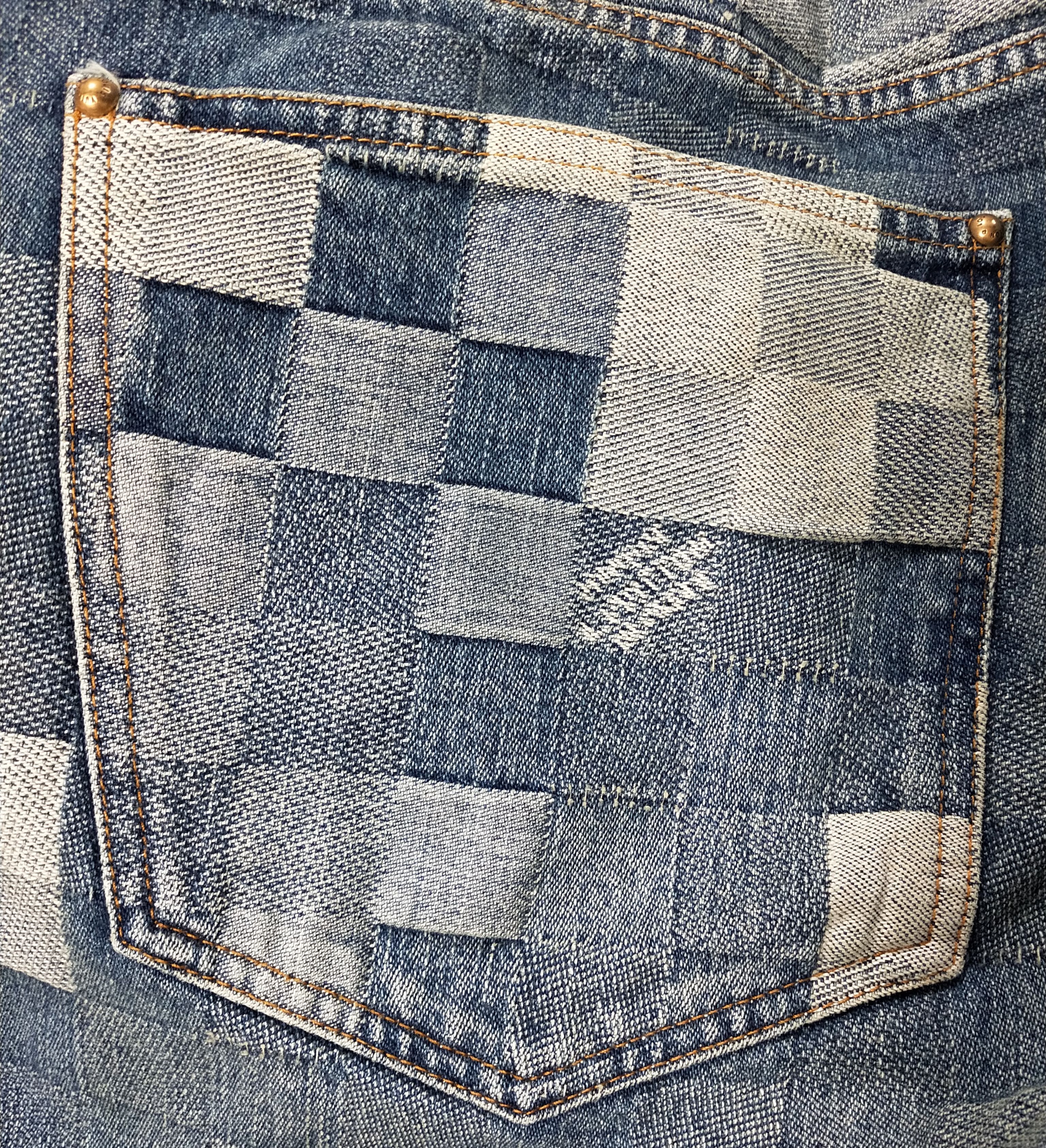 Louis Vuitton Damier Print Skate Denim Jeans Size US 38 / EU 54 - 4 Thumbnail