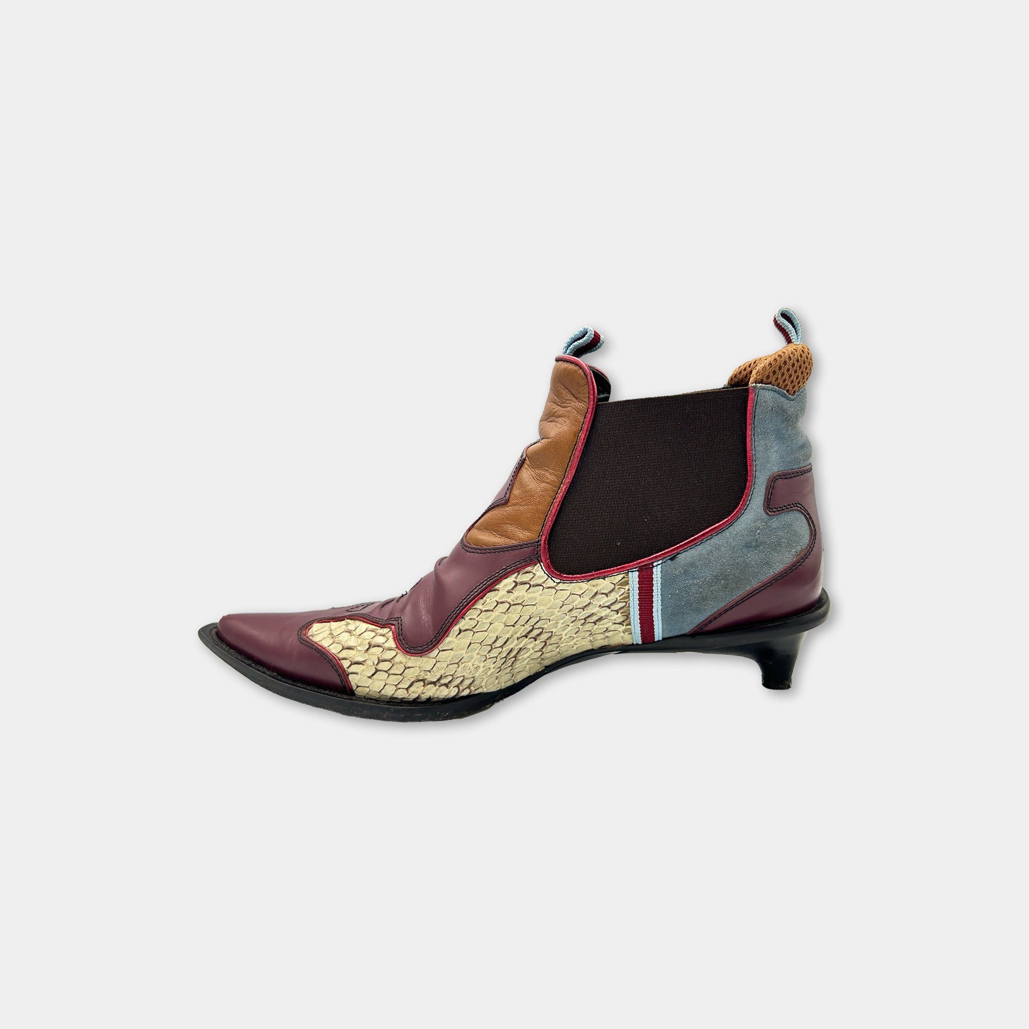 Miu Miu Miu Miu FW99 Snakeskin Shoes Size US 7 / IT 37 - 4 Thumbnail