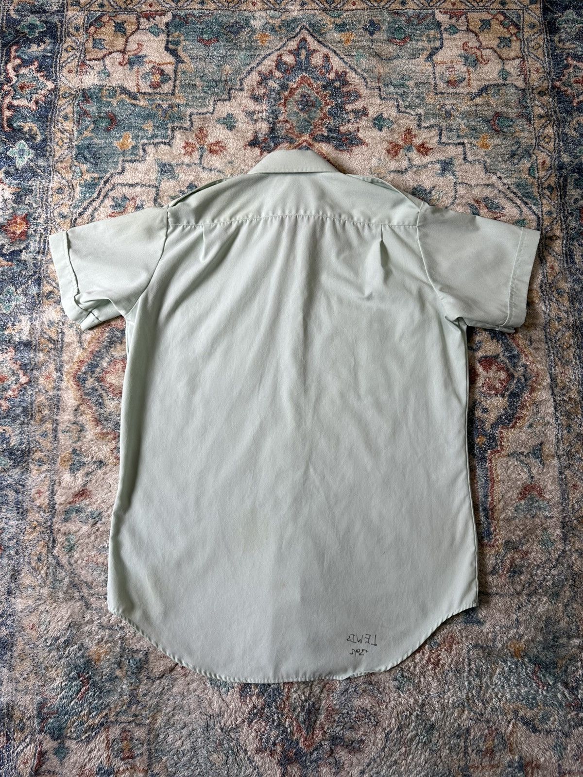 Vintage Vintage Mint Green Button-up Shirt Size XL Size US XL / EU 56 / 4 - 2 Thumbnail