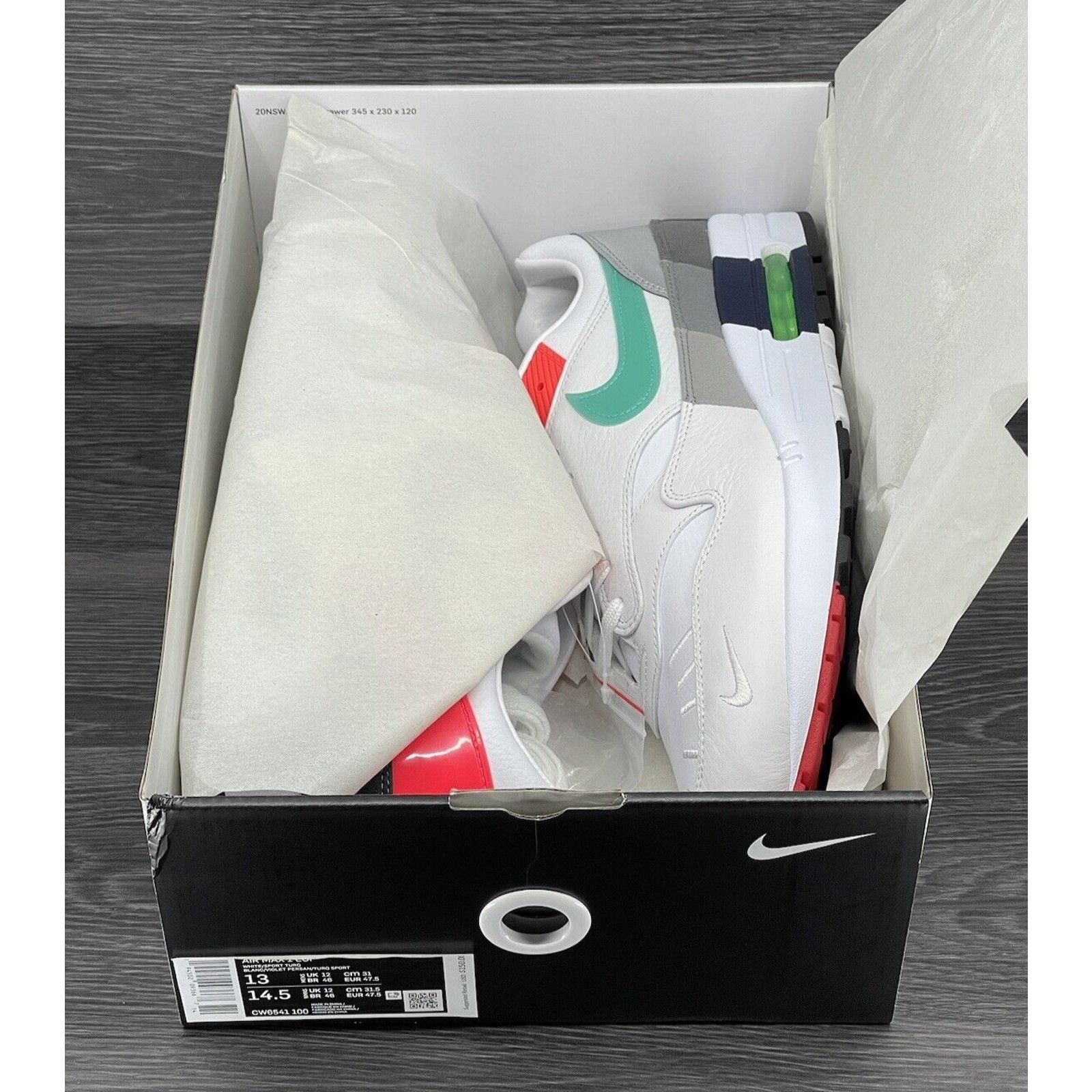 Nike Nike Air Max 1 "EOI" | Size 13M [new] CW6541-100 Size US 13 / EU 46 - 6 Thumbnail