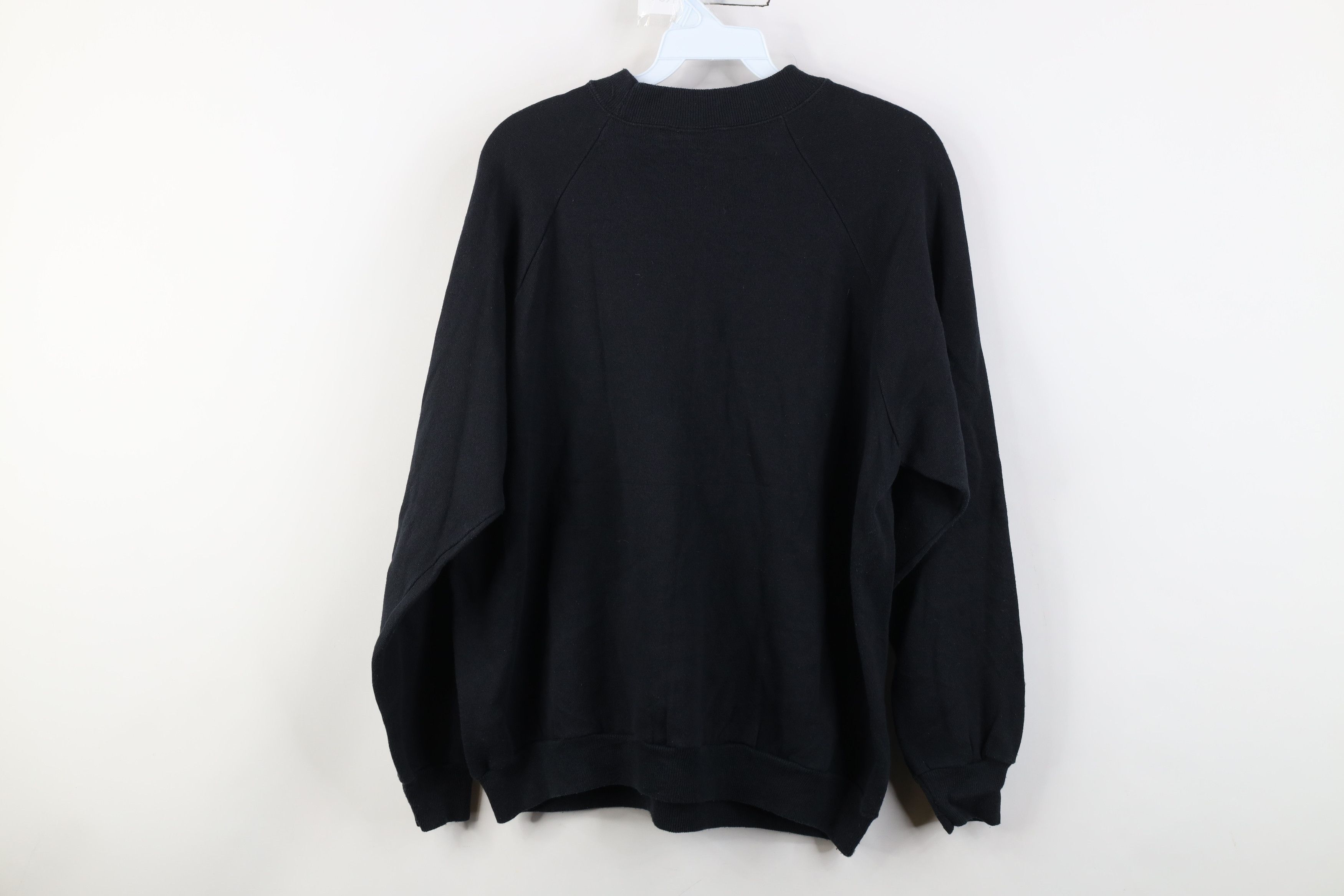 Vintage Vintage 90s Christmas Seasons Greetings Sweatshirt Black USA Size L / US 10 / IT 46 - 13 Thumbnail