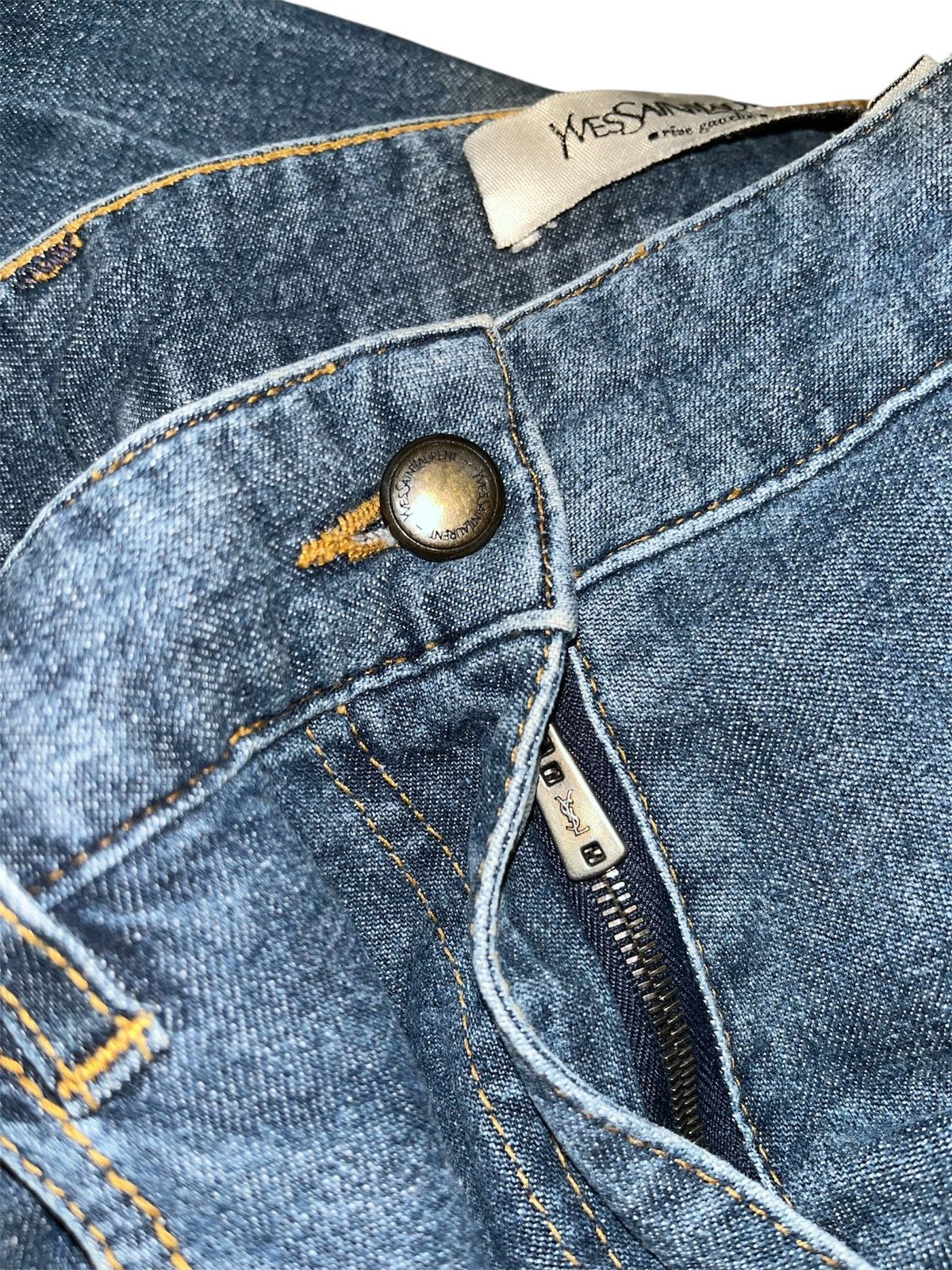 Saint Laurent Paris YvesSaintLaurent Slimfit Denim Pants x Vintage Size US 30 / EU 46 - 8 Thumbnail