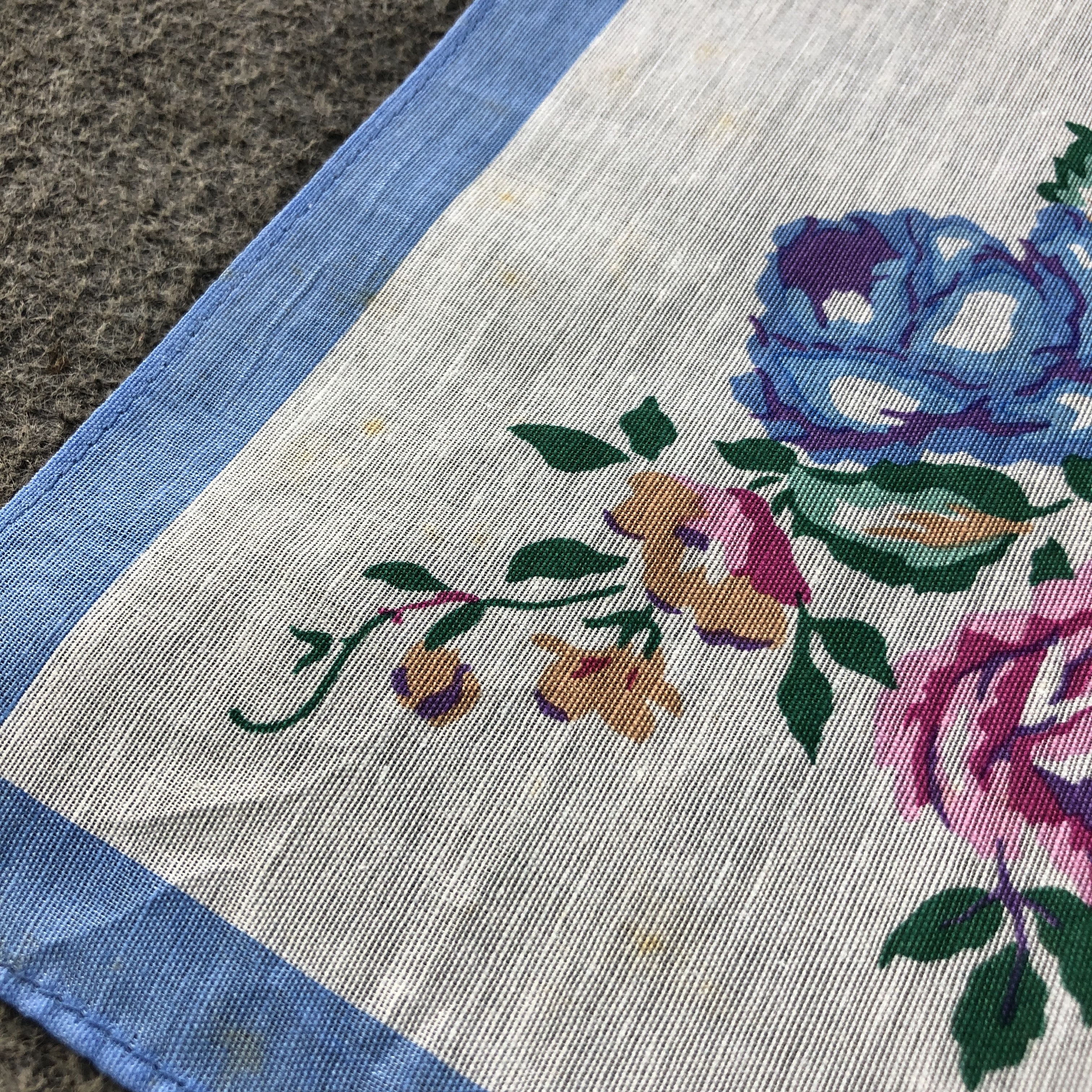 Kenzo × Vintage Kenzo Floral Handkerchief Neckerchief Bandana H2492 Size ONE SIZE - 7 Thumbnail