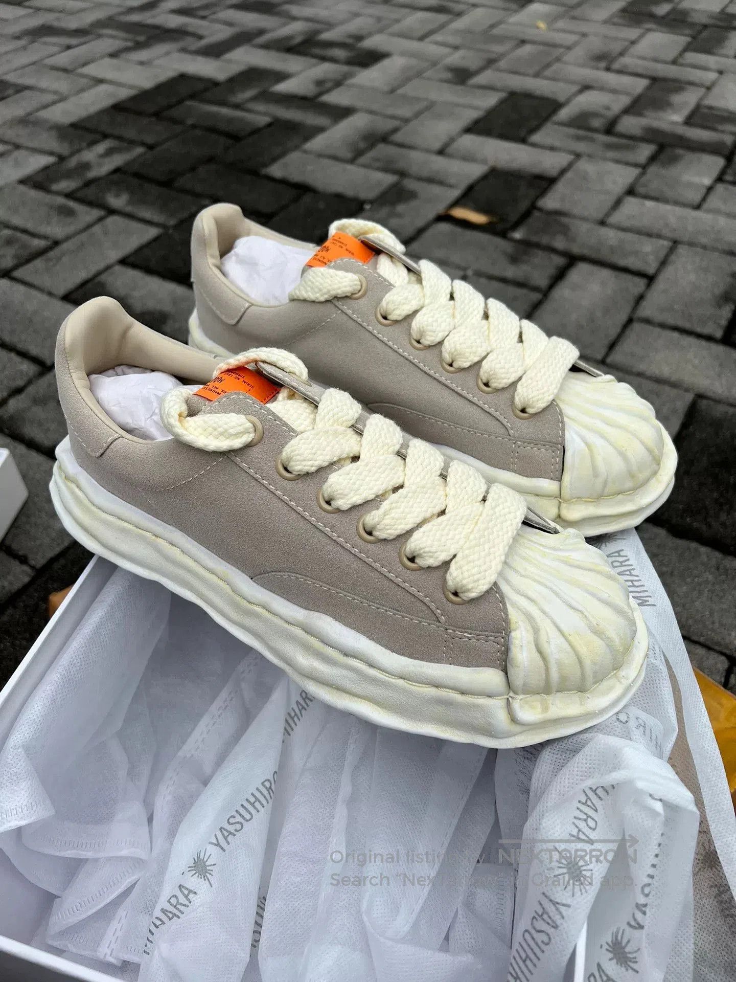 Maison MIHARA YASUHIRO MADNESS x MMY Limited Shell Toe Sneakers. Size US 7 / EU 40 - 2 Thumbnail