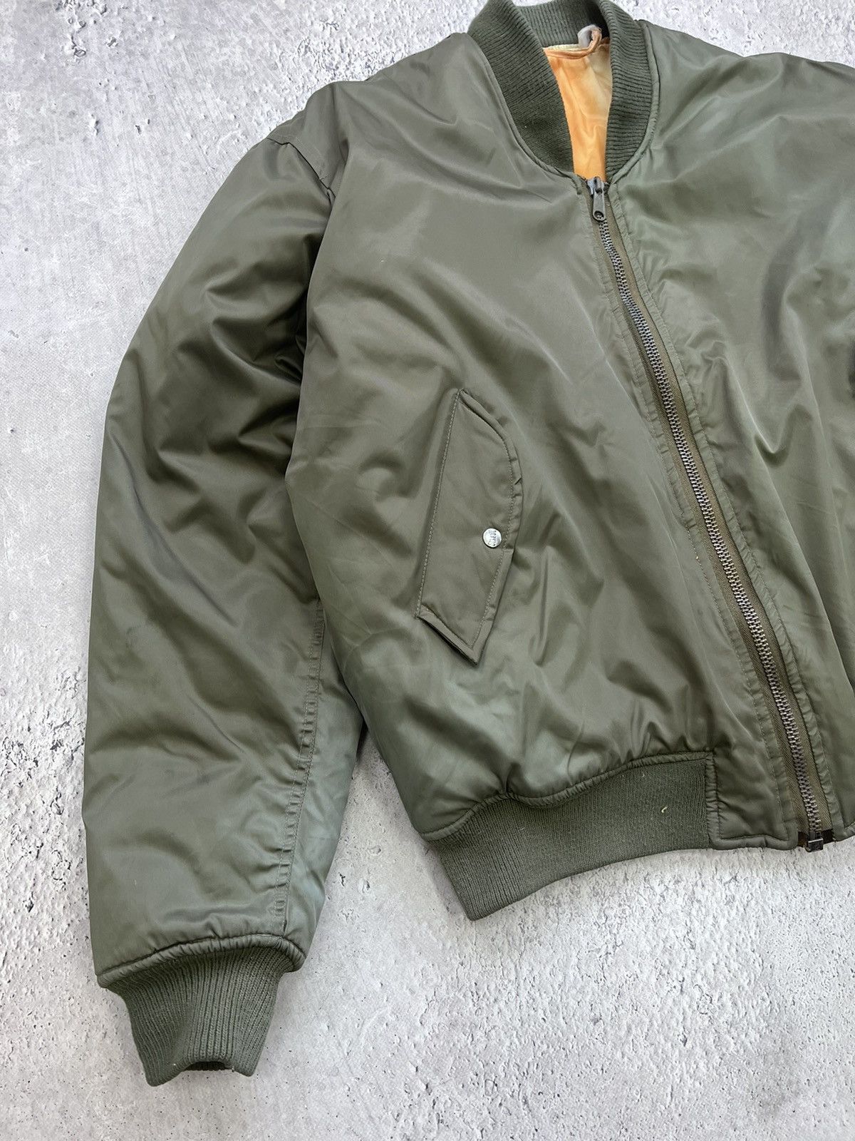Vintage Vintage Flyer's Man Intermediate Ma-1 Bomber Jacket USA Size US XL / EU 56 / 4 - 2 Thumbnail