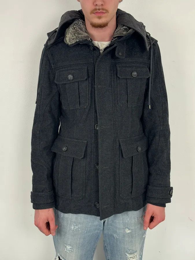 Dolce & Gabbana AW2010 Dolce & Gabbana Charcoal Wool Multi-Pocket Coat Size US M / EU 48-50 / 2 - 1 Thumbnail