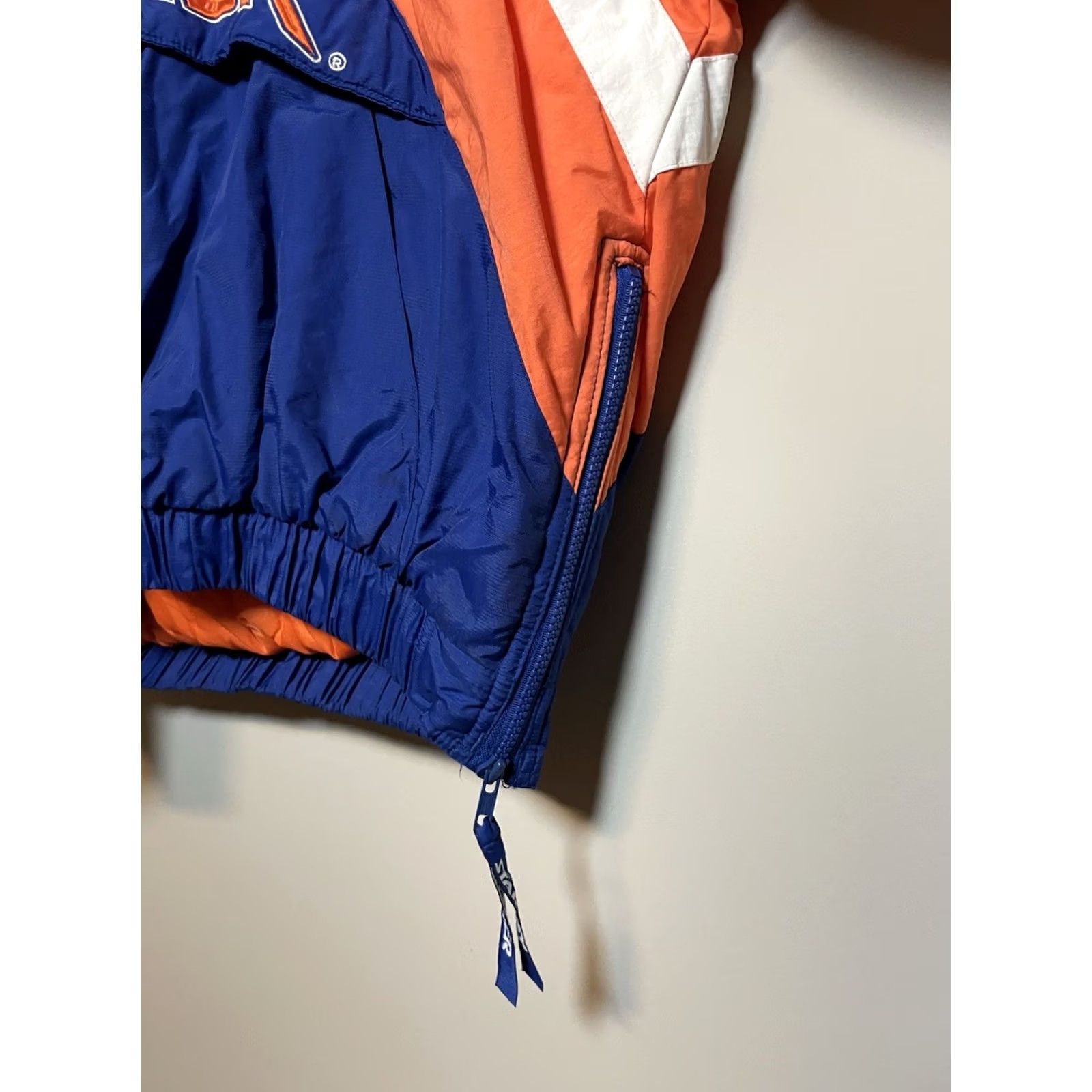 Starter VINTAGE Starter Florida Gators Hooded Puffer Jacket NCAA Half Zip XL Men Blue & Orange Embroidered Logo Size US XL / EU 56 / 4 - 7 Thumbnail