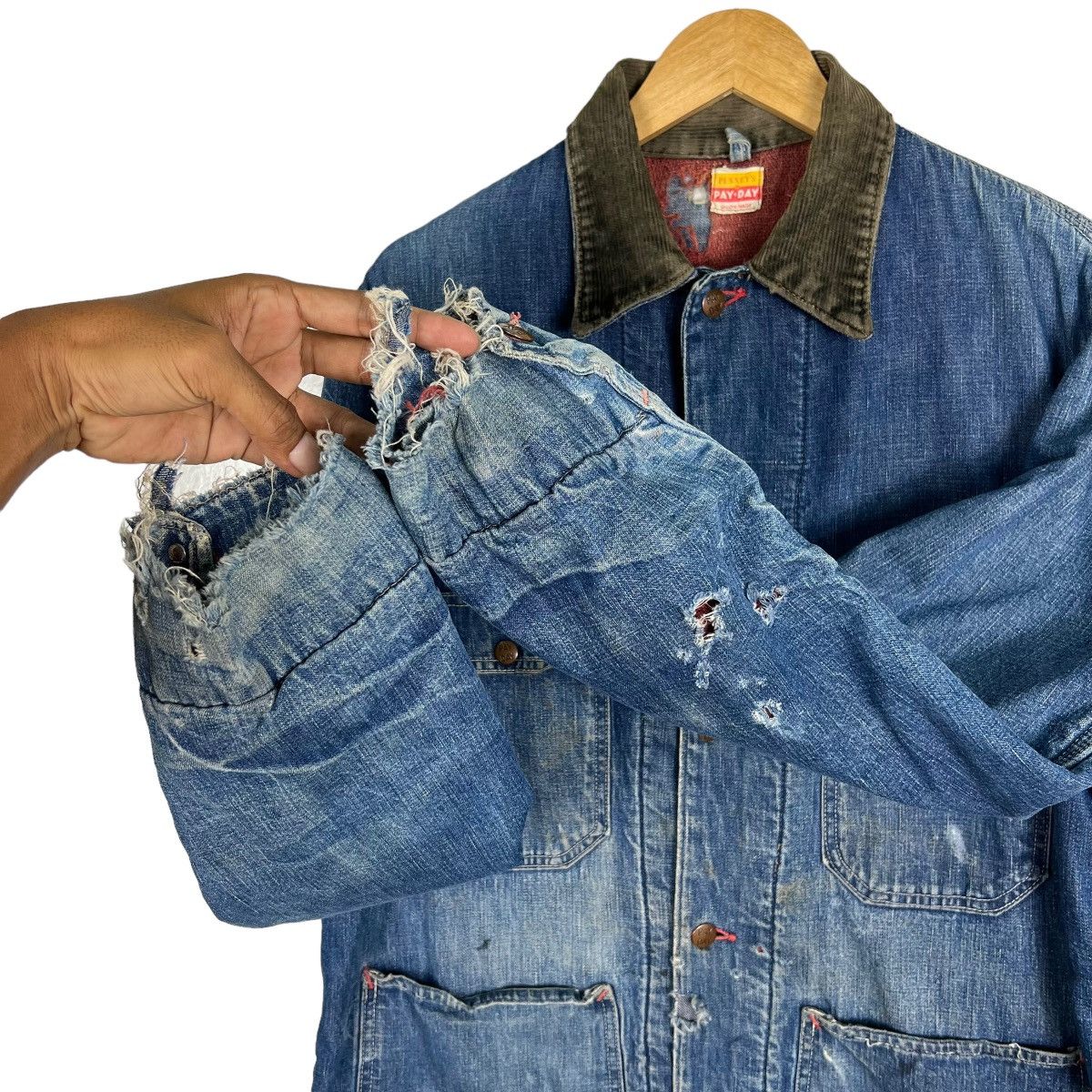 JCPenney 🔥 TRUE VINTAGE 1950s PAY DAY PENNY'S BLANKET CHORE JACKET Size US M / EU 48-50 / 2 - 17 Thumbnail
