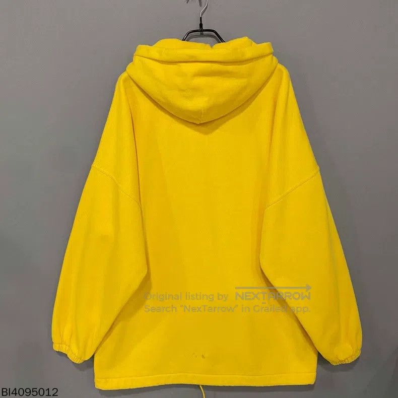 Balenciaga Balenciaga Yellow Embroidered Hoodie Size US XS / EU 42 / 0 - 3 Thumbnail