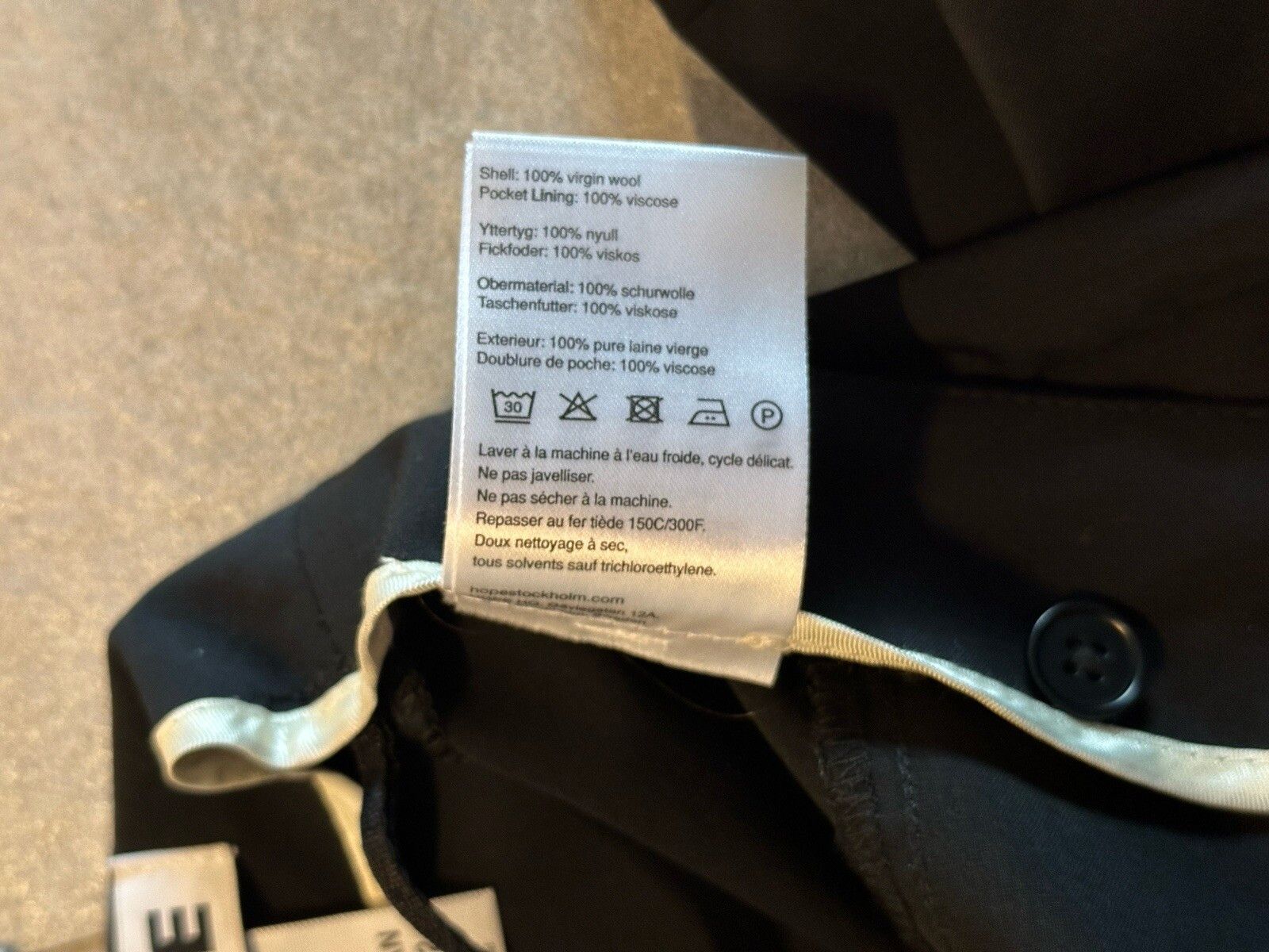 Hope Hope Stockholm Reclaim Wool Trousers Hight Waist Unisex Size 25" / US 0 / IT 36 - 15 Thumbnail
