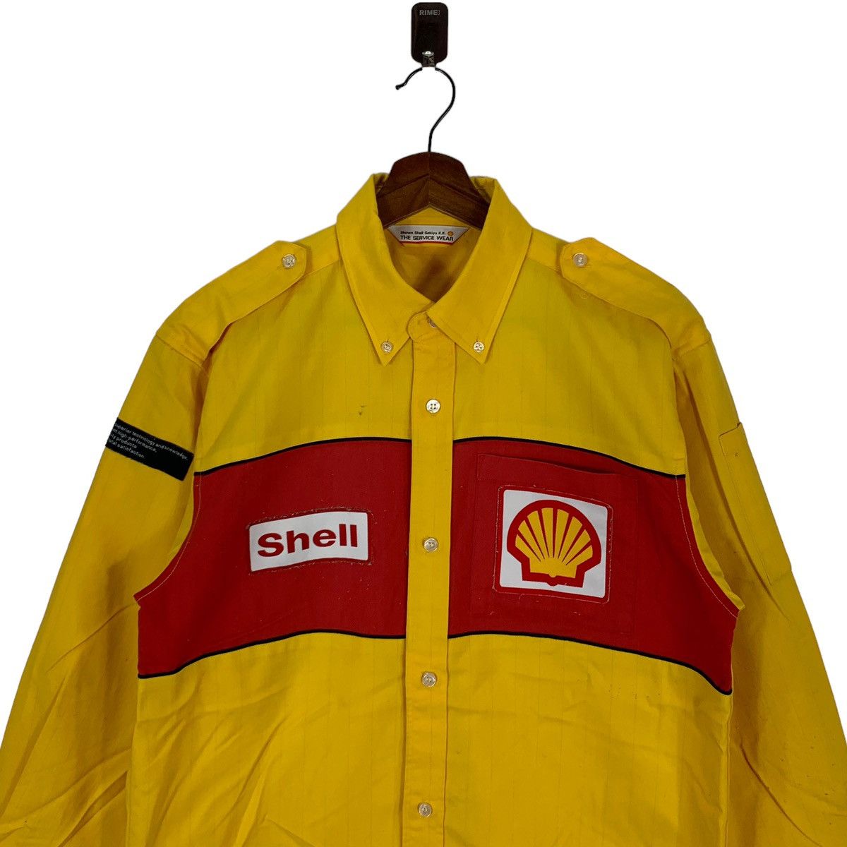Vintage VINTAGE SHELL THE SERVICE WEAR BUTTON SHIRT Size US M / EU 48-50 / 2 - 2 Thumbnail