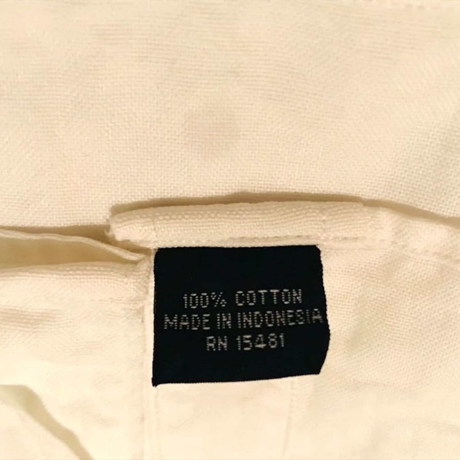 The Unbranded Brand Vintage Men's Shirt 100% Cotton White Long Sleeve Button L Size US L / EU 52-54 / 3 - 3 Thumbnail