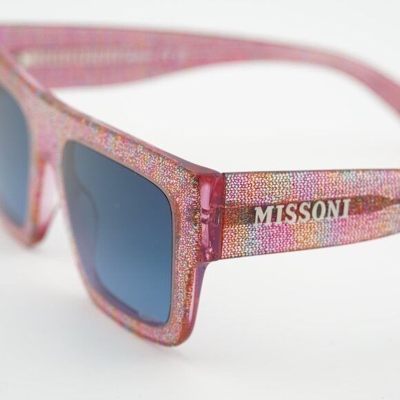 Missoni Missoni MIS 0129/S 0QQ7 08 Sunglasses Pink Square Frame Size ONE SIZE - 3 Thumbnail