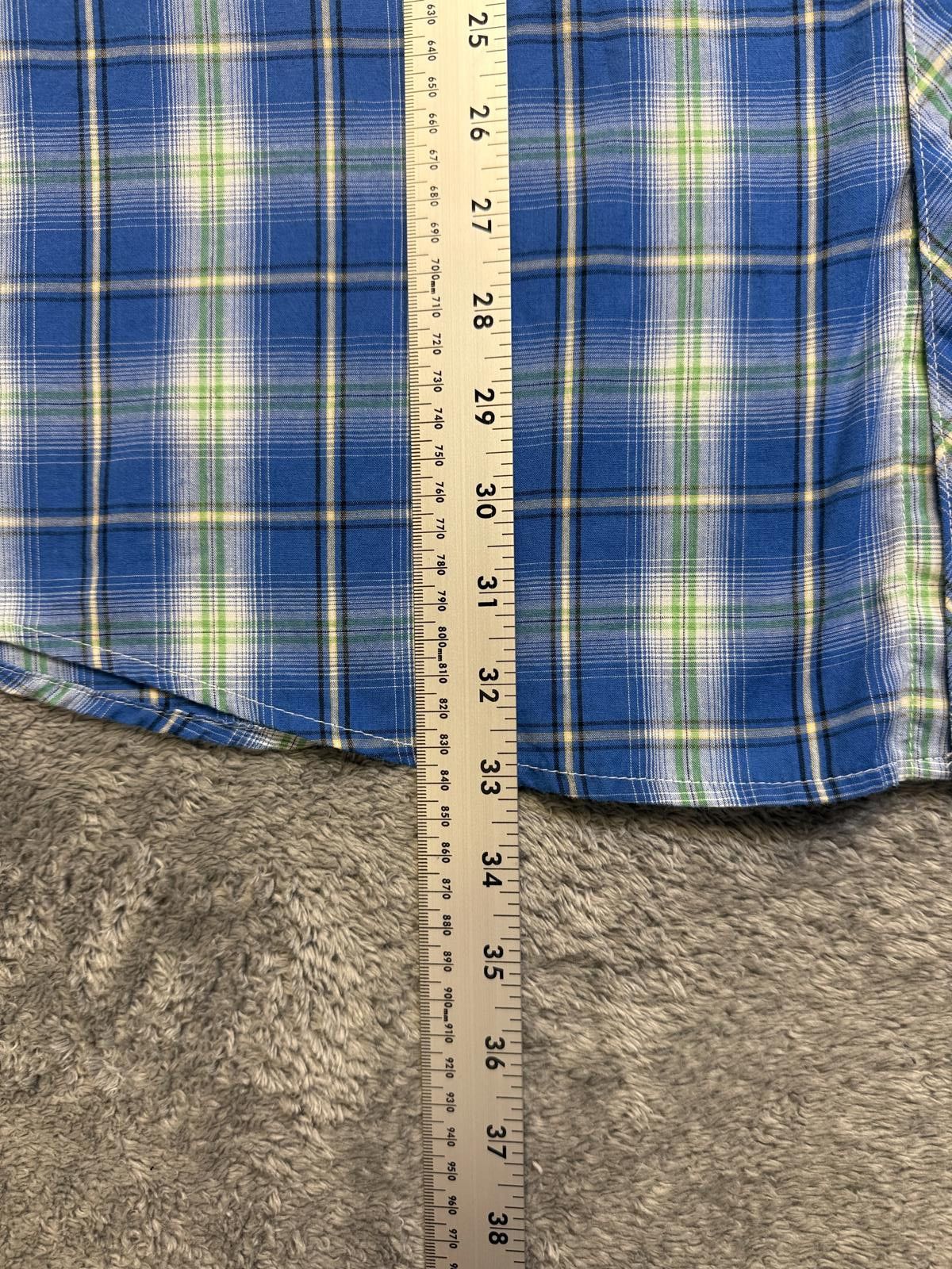Other Vintage Blue Plaid Western Pearl Snap Shirt Size 48R - 5 Thumbnail