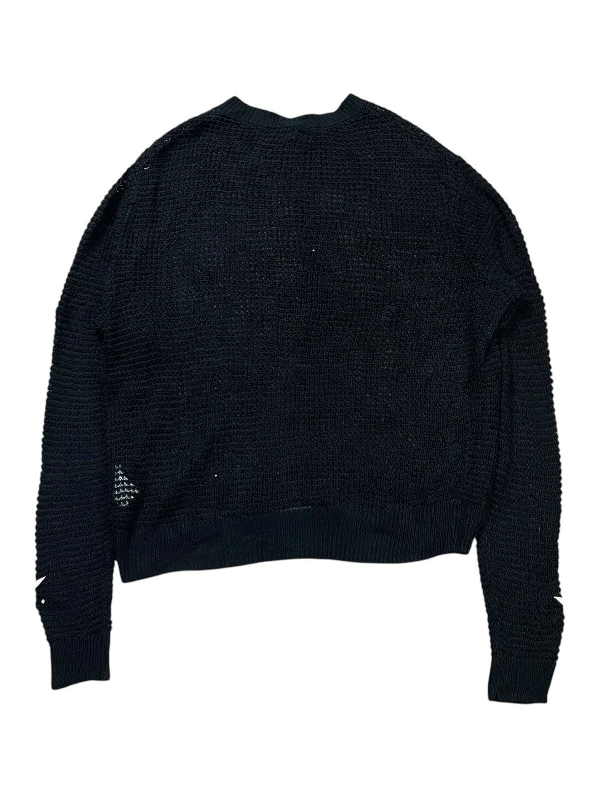 20471120 2000s RNA - Open Knitted/Fish Net Top Cardigan Size US M / EU 48-50 / 2 - 2 Thumbnail