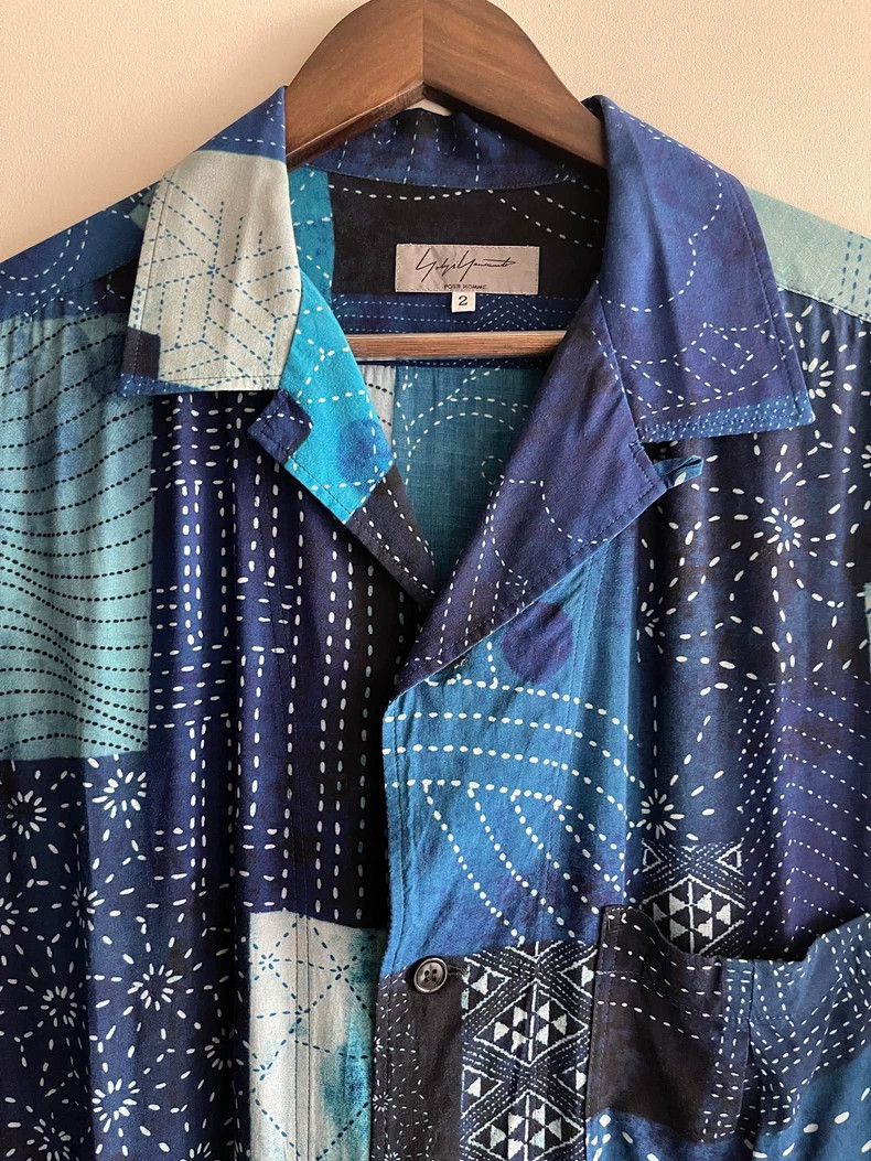 Yohji Yamamoto Yohji Yamamoto 2015 SS Blue Dye Long Shirt 2505-Nextarrow Size US M / EU 48-50 / 2 - 3 Thumbnail