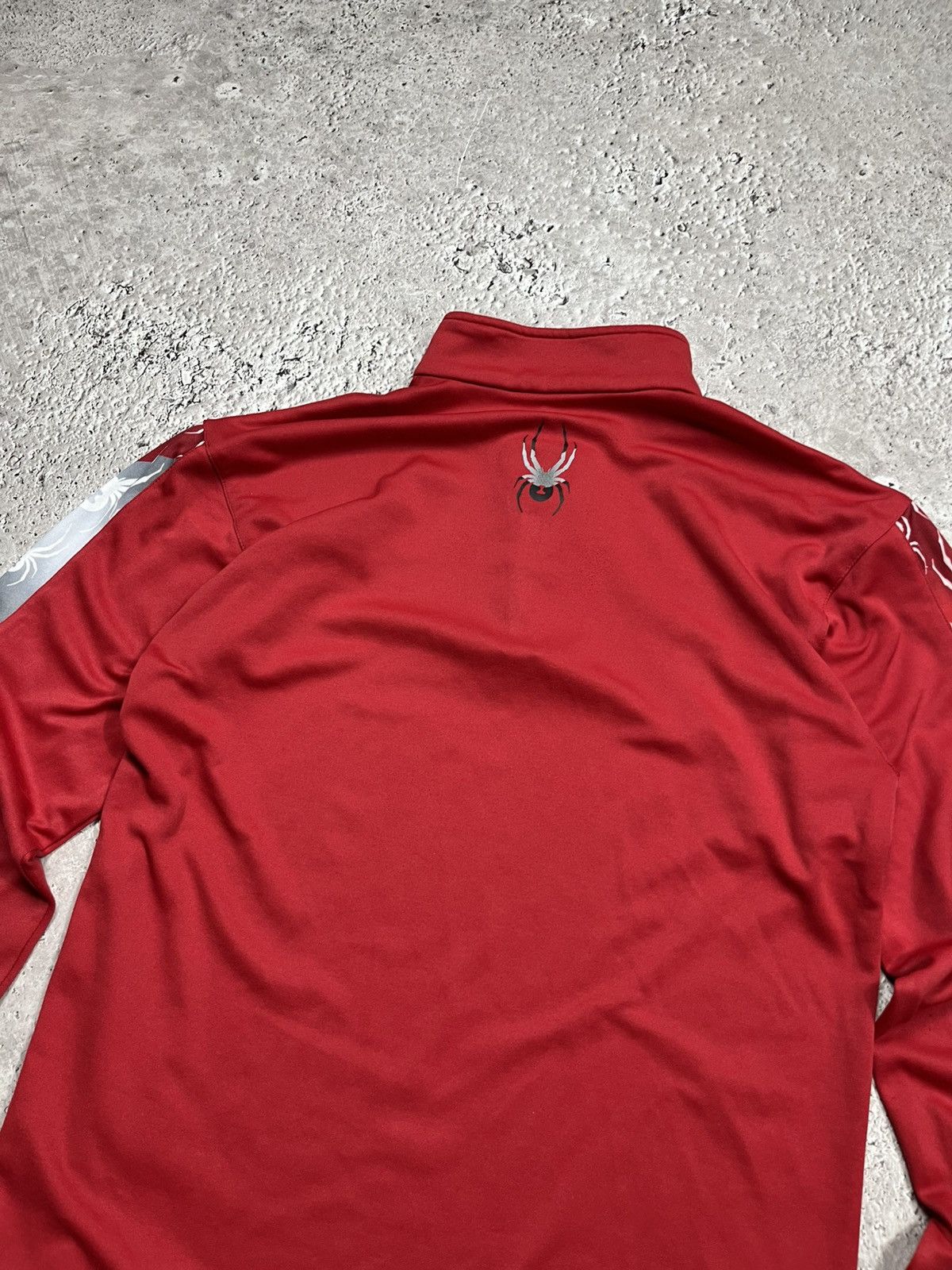 Spyder Spyder Red Quarter Zip Pullover Spider Graphic Long Sleeve S Size US S / EU 44-46 / 1 - 13 Thumbnail