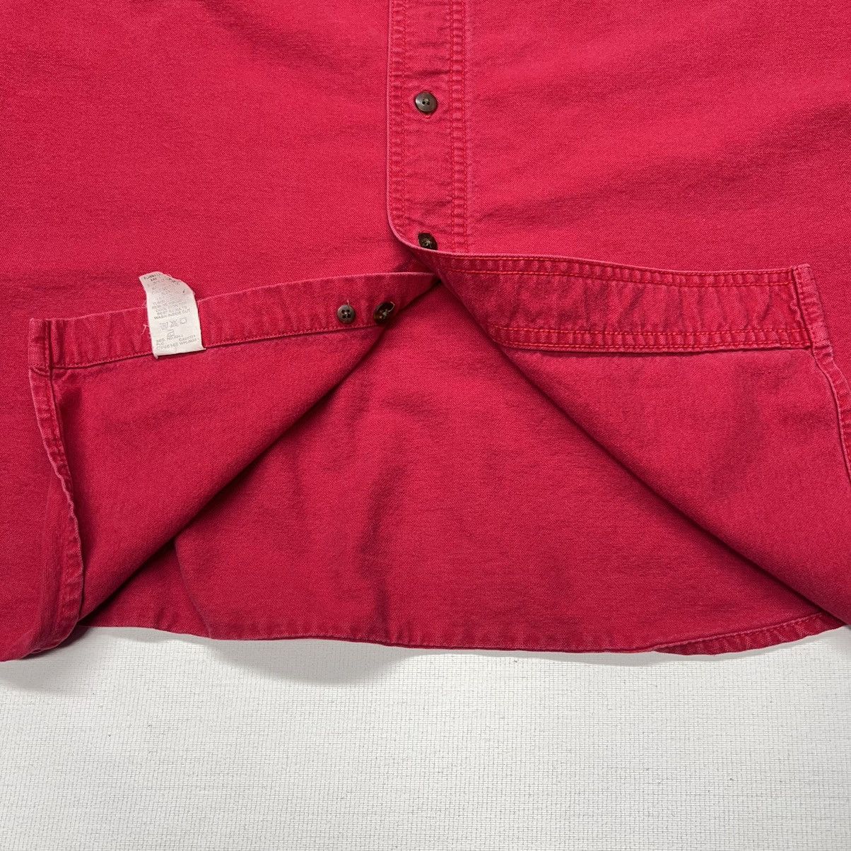 Vintage × Woolrich Woolen Mills VTG Woolrich Chamois Flannel Shirt Red Button Long Sleeve Size US XXL / EU 58 / 5 - 6 Thumbnail