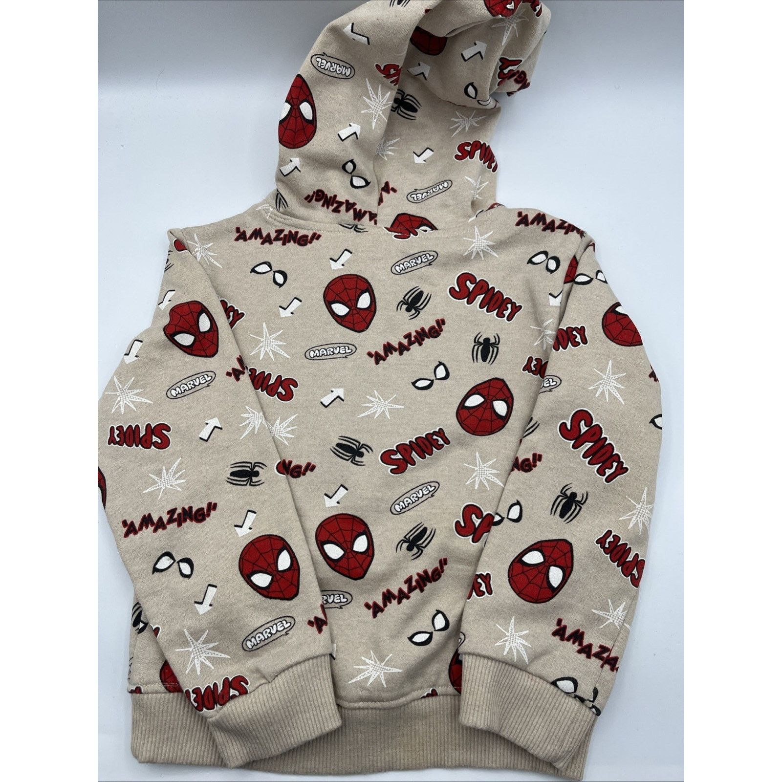 Marvel Comics Marvel Spider-Man Boys Hoodie Size 6 & Spider-Man Slippers Size ONE SIZE - 10 Thumbnail