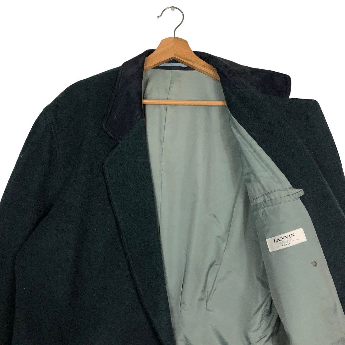 Japanese Brand 🔥VINTAGE LANVIN STUDIO PARIS WOOL DOUBLE COLLAR Size US M / EU 48-50 / 2 - 12 Thumbnail