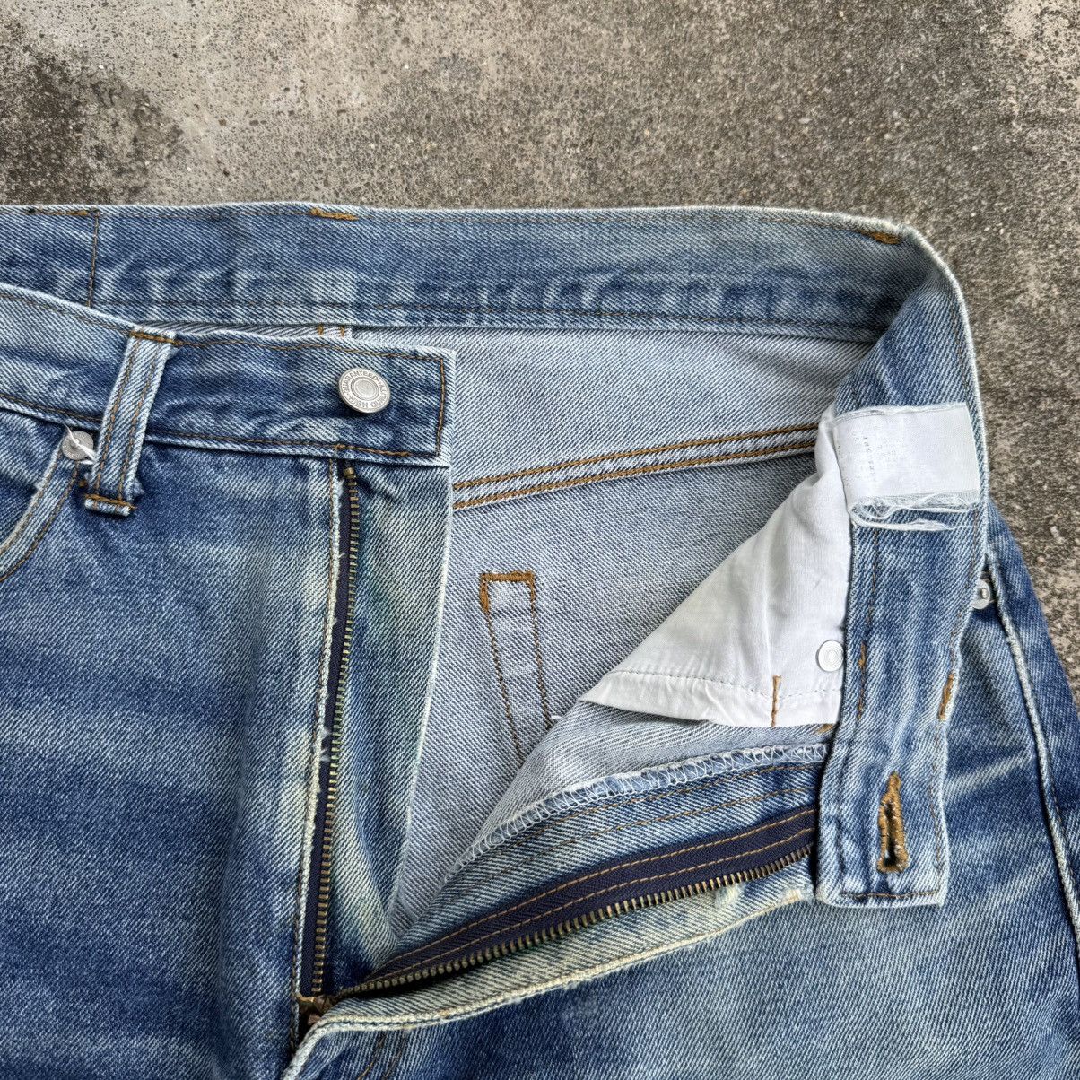 Japanese Brand Vintage OutGear Faded Mud washer Denim Jean Pants W30 Size US 30 / EU 46 - 6 Thumbnail