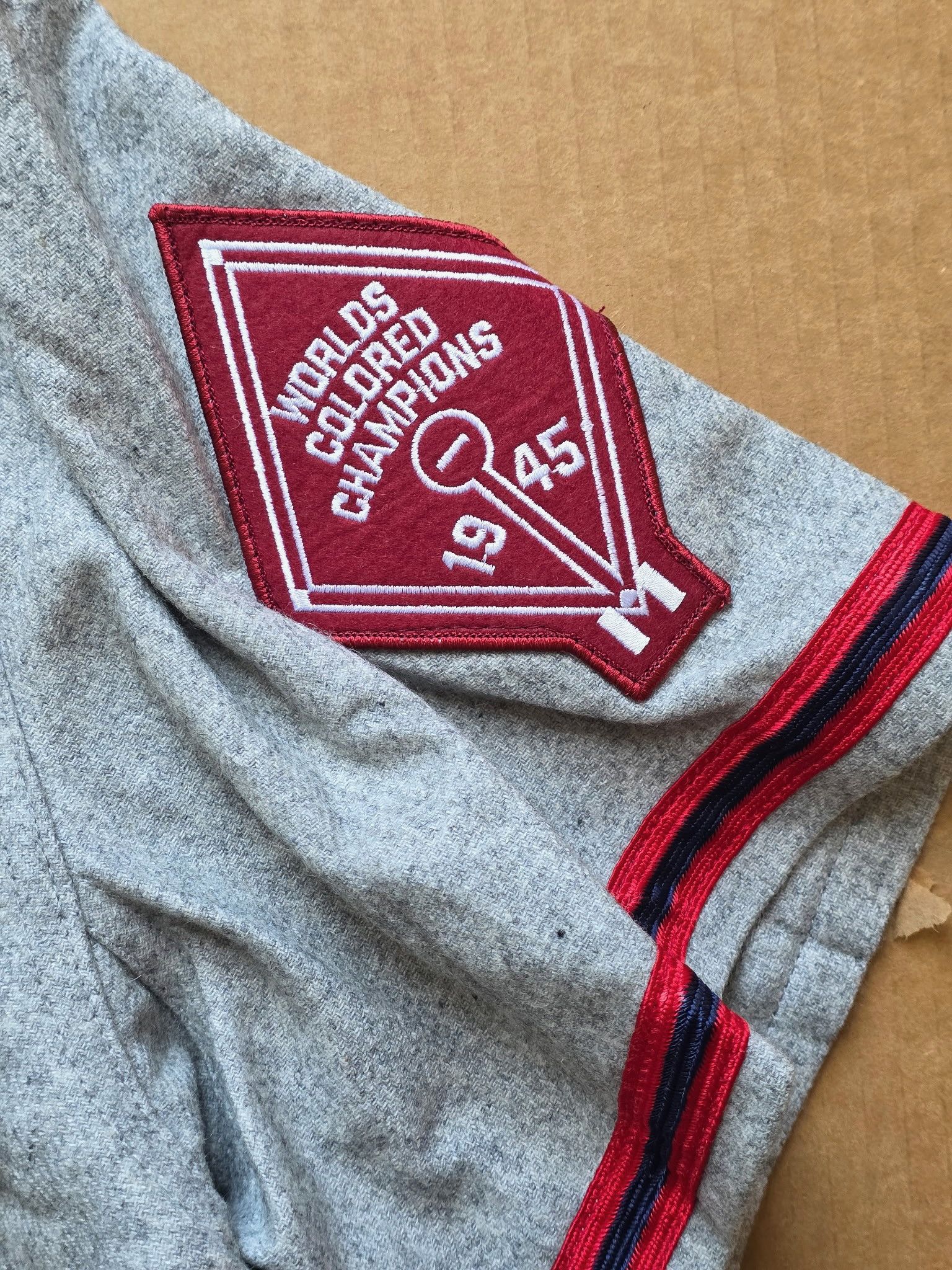 Ebbets Field Flannels Cleveland Buckeyes 1945 Authentic Wool Road Jersey - New Size US XXL / EU 58 / 5 - 3 Thumbnail