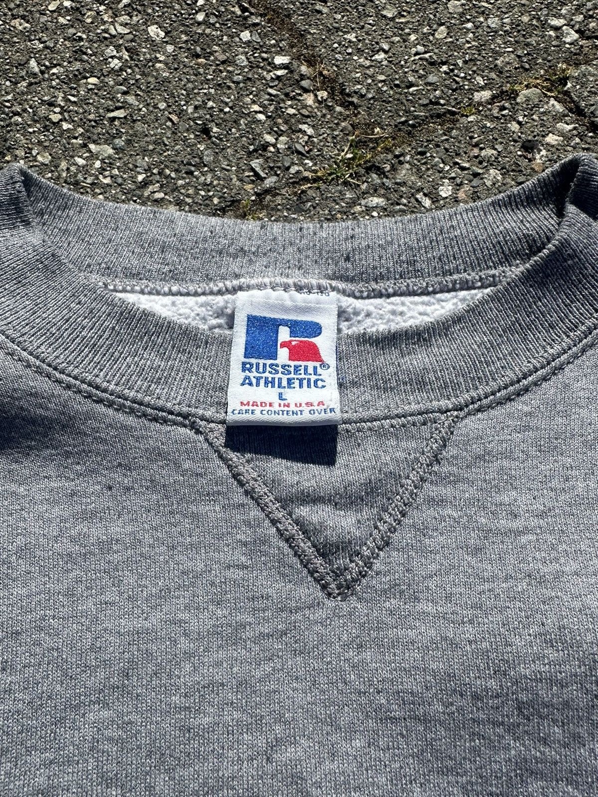 Russell Athletic Grey Russell Sweatshirt Crewneck Size US L / EU 52-54 / 3 - 3 Thumbnail