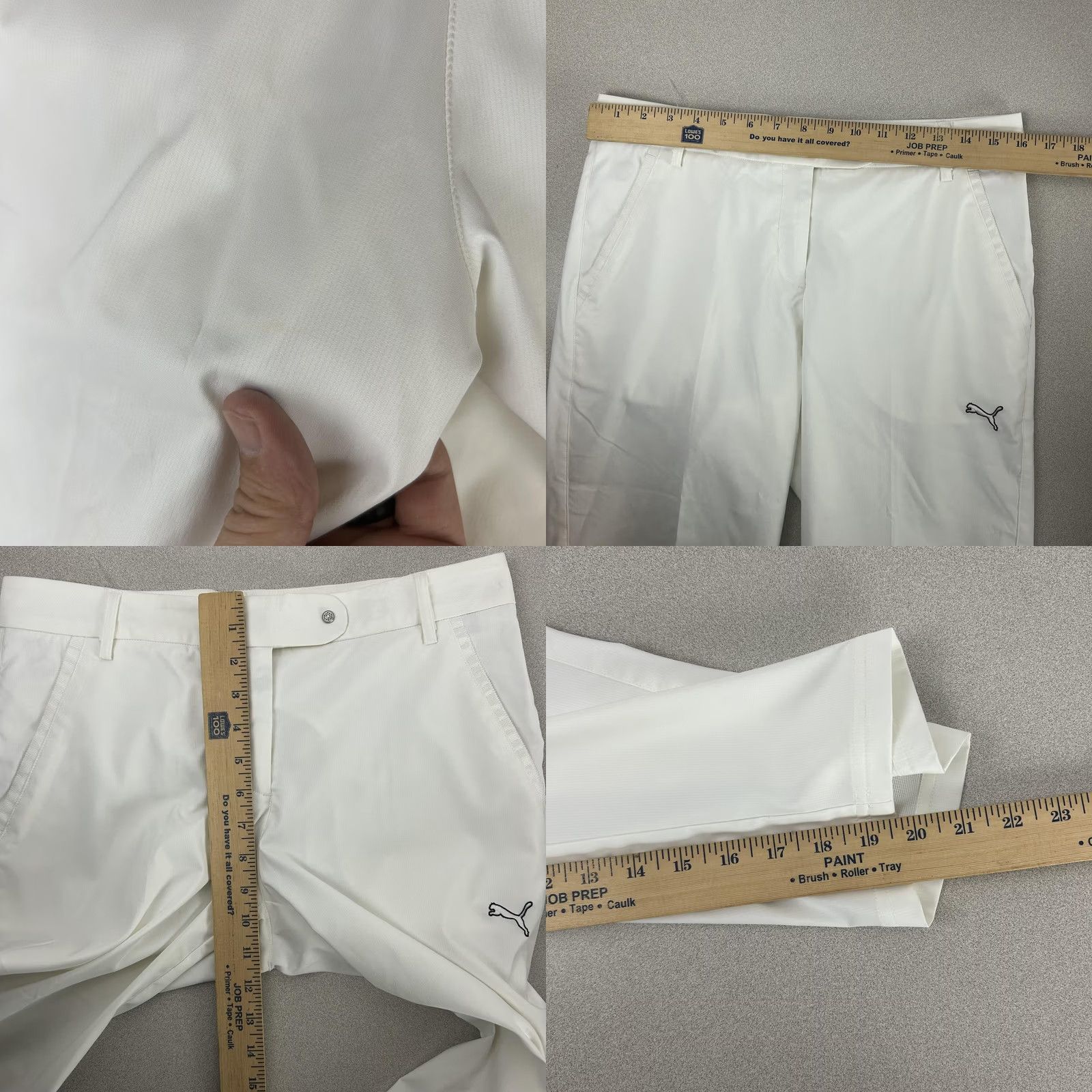 Puma Puma Pants Womens Medium White Golf Capri Cropped Stretch Pockets Summer Size 24" / US 00 / IT 34 - 8 Thumbnail