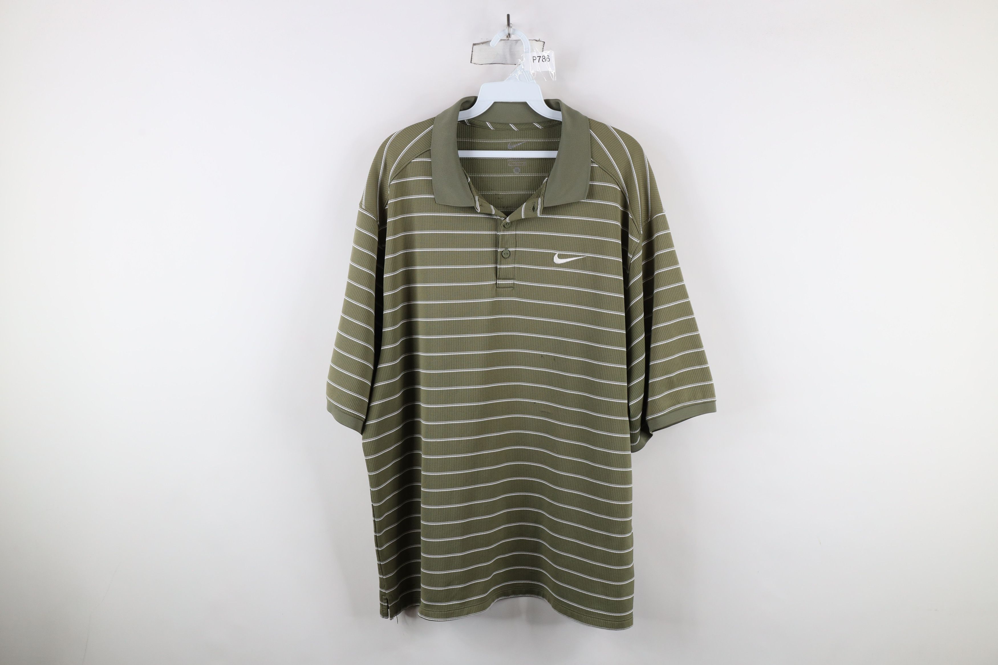 Nike Vintage Vintage Nike Scott Mini Swoosh Striped Golf Polo Shirt Grailed