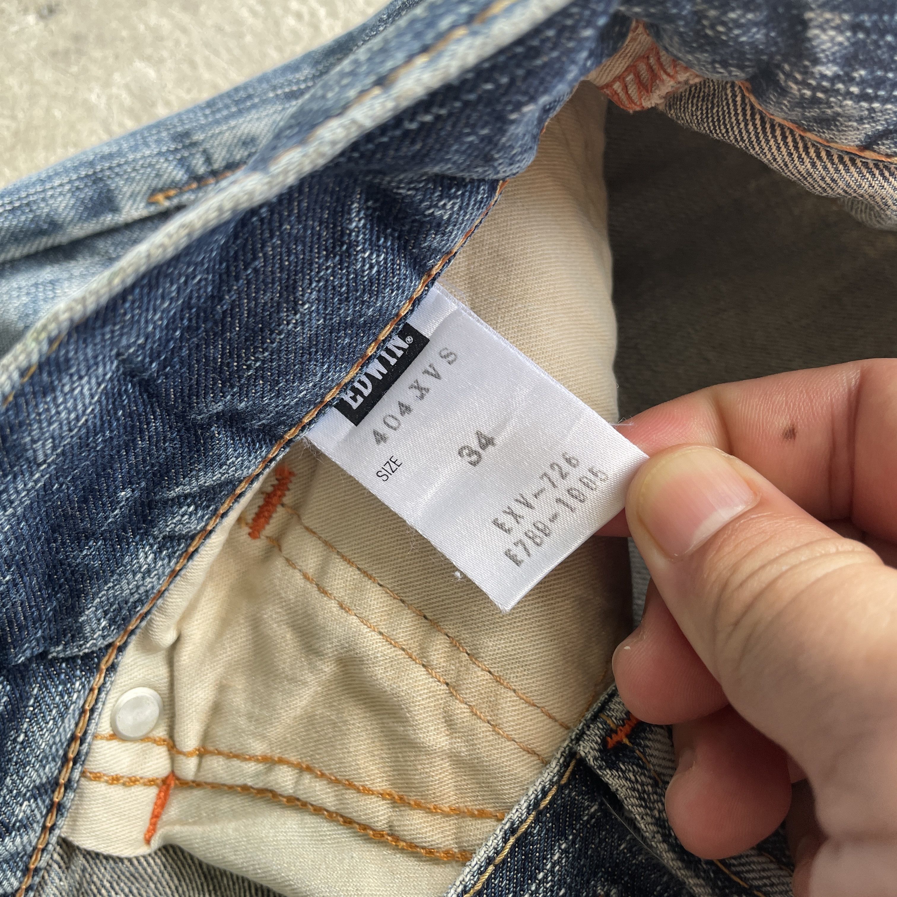 Edwin × Japanese Brand VINTAGE EDWIN XV-S DISTRESSED FADED BAGGY JEANS PANTS W35 Size US 35 - 7 Thumbnail