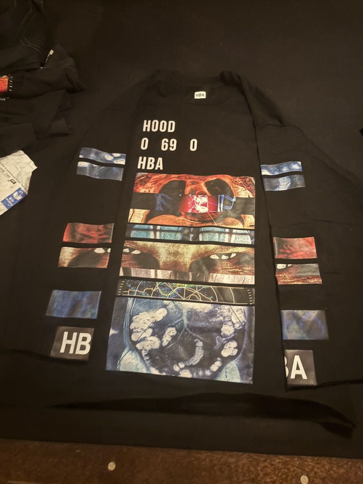 Hood By Air Hood by air Aphex twin heritage scan long sleeve Y2K virgil Size US L / EU 52-54 / 3 - 3 Thumbnail
